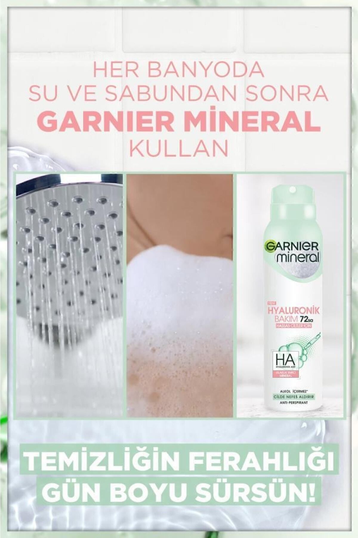 Garnier Mineral Hyaluronik Bakım Sprey Deodorant-