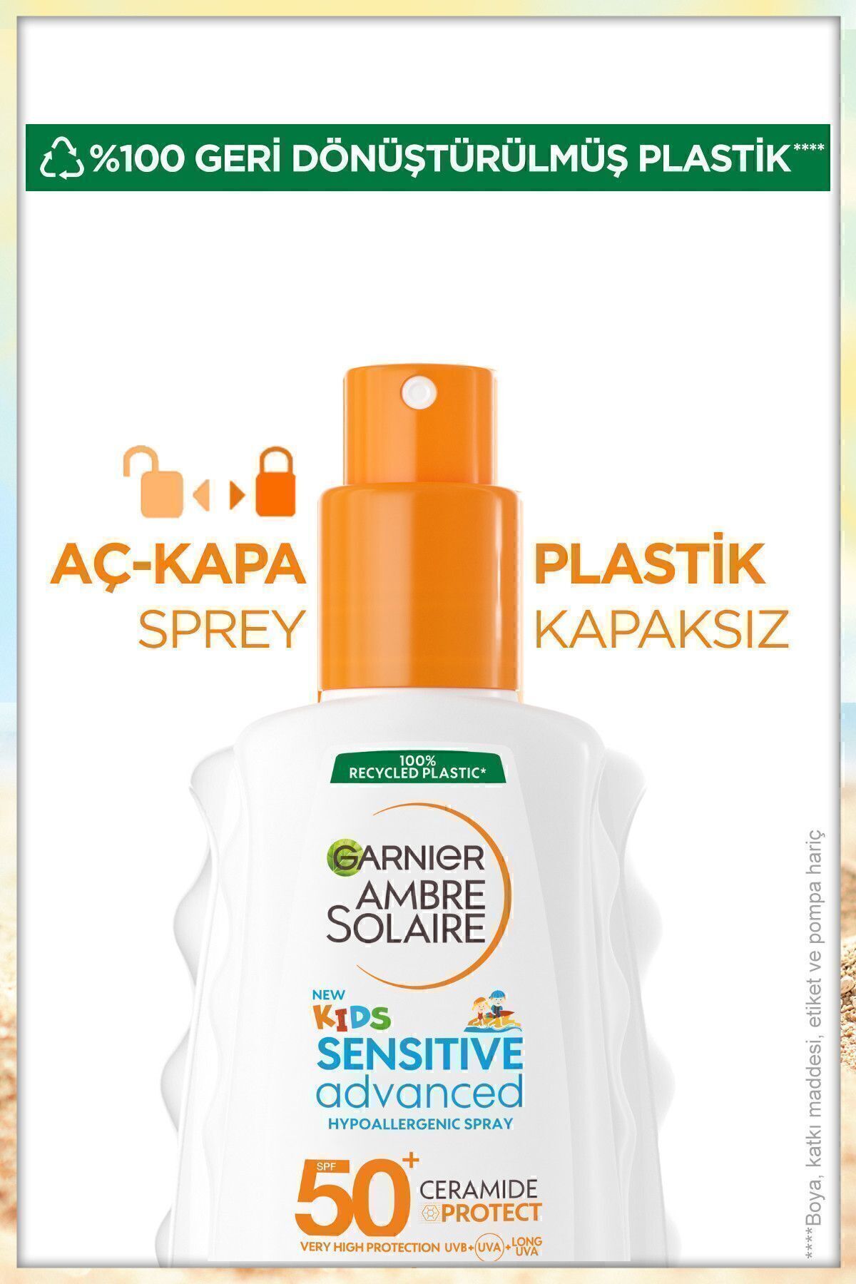 GARNİERAMBER SENSİTİVE ADVANCED GÜNEŞ SPREY ÇOCUK GFK50 200ML-