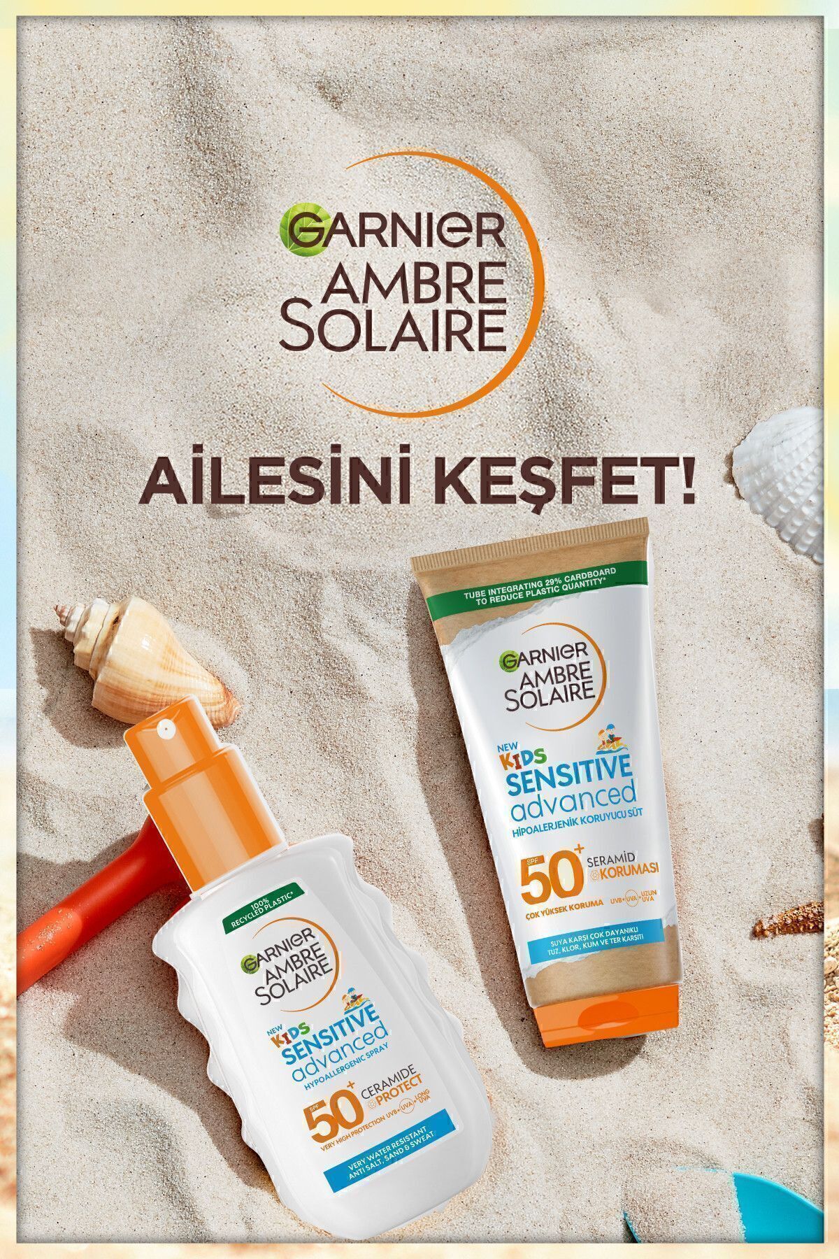 GARNİERAMBER SENSİTİVE ADVANCED GÜNEŞ SPREY ÇOCUK GFK50 200ML-