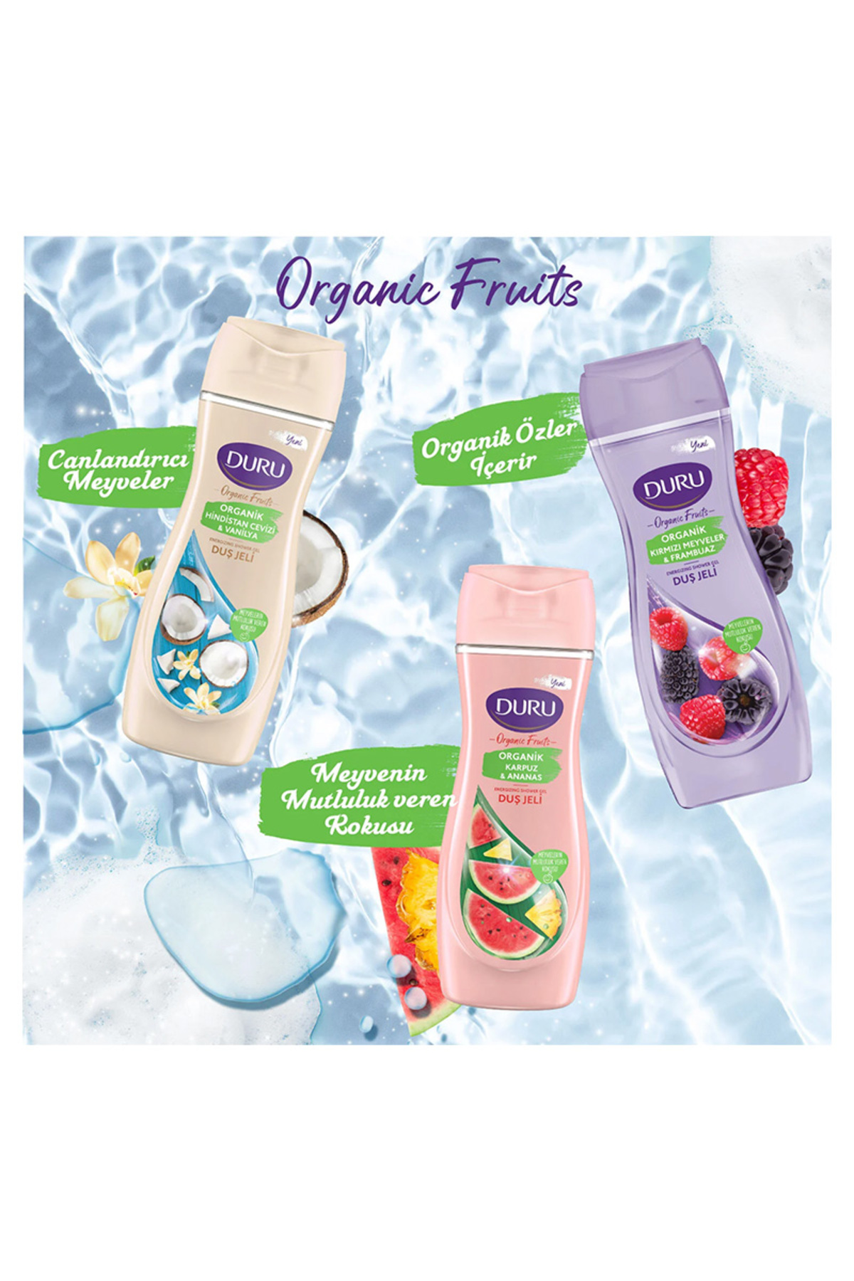 DURU ORGANK HİNDİSTAN CEVİZ&VANİLYA DUŞ JELİ 450ML-