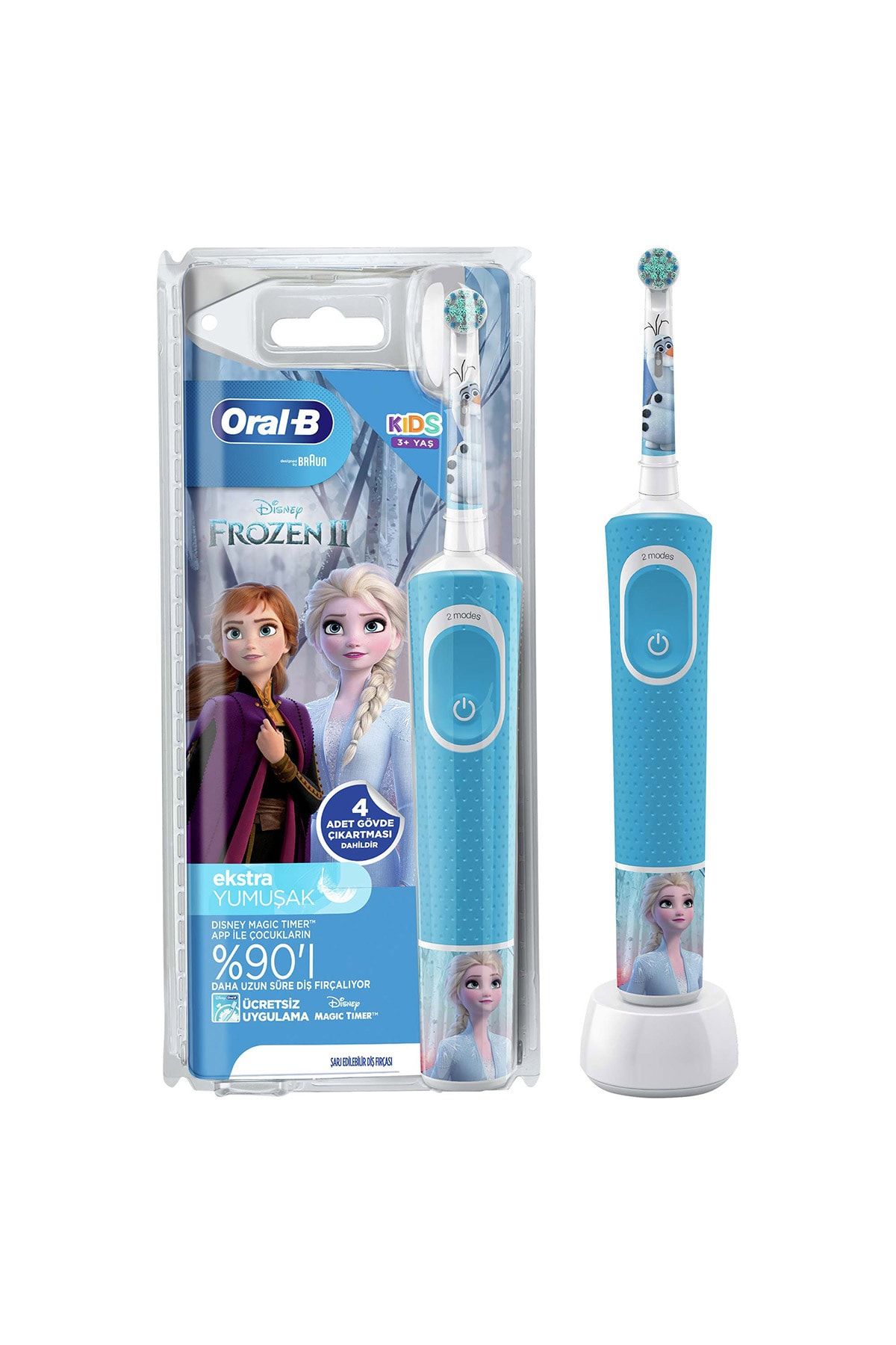 Oral-B D100 Çocuk Şarj Edilebilir Diş Fırçası Froz-