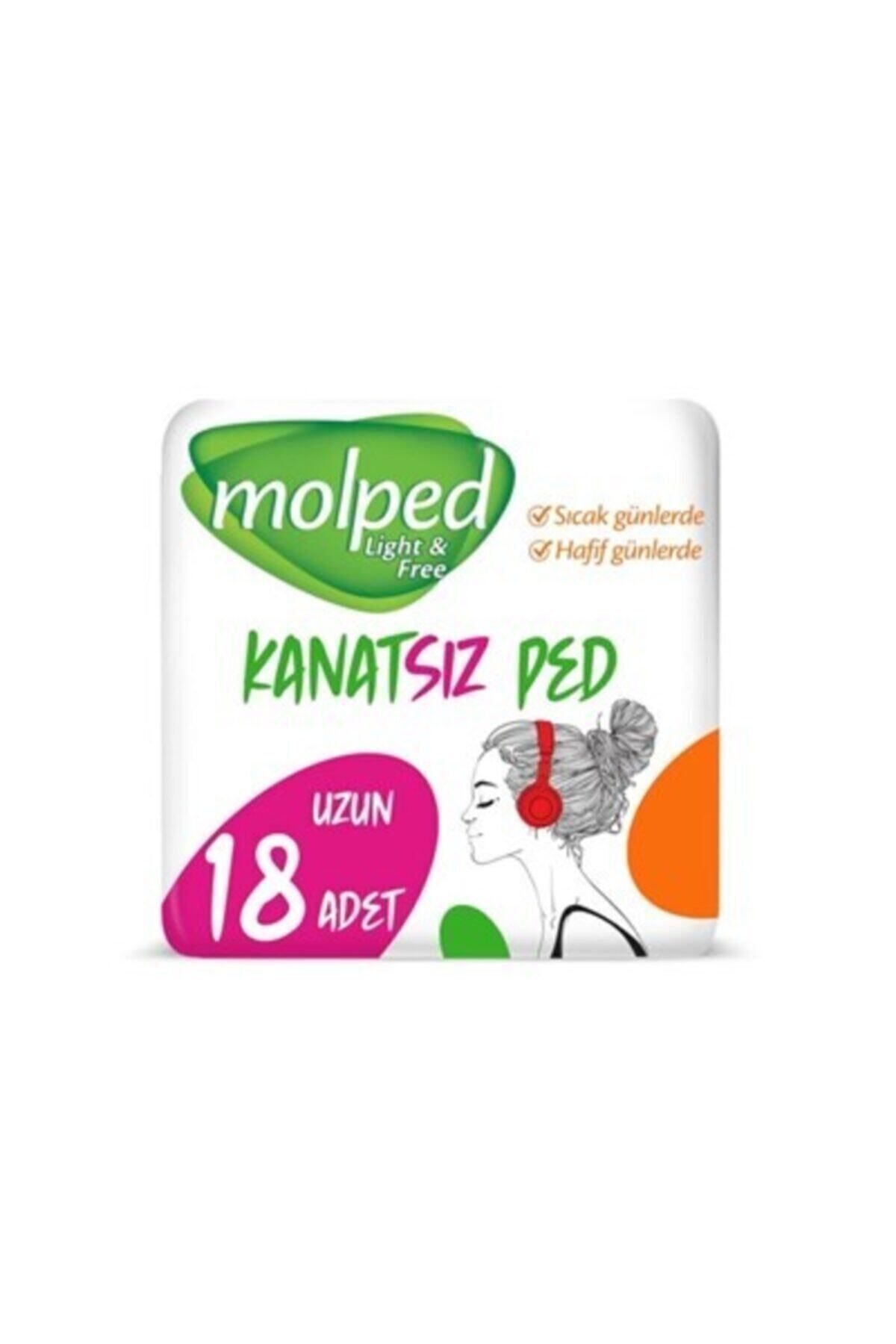 MOLPED LİGHT&FREE KANATSIZ UZUN 18Lİ HİJYENİK PED-
