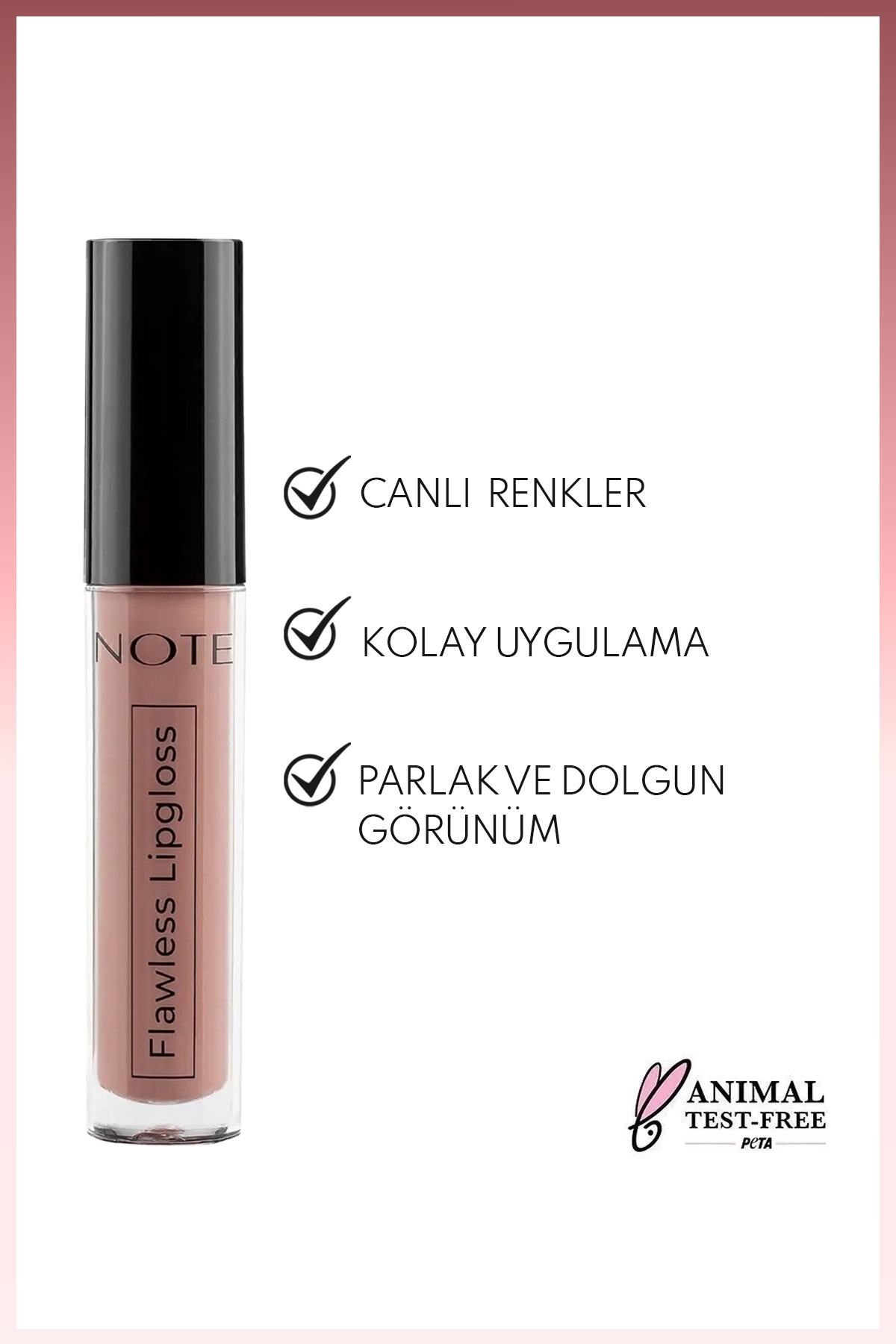 NOTE FLAWLESS LIPGLOSS SMELL OF COFFE NO.04-