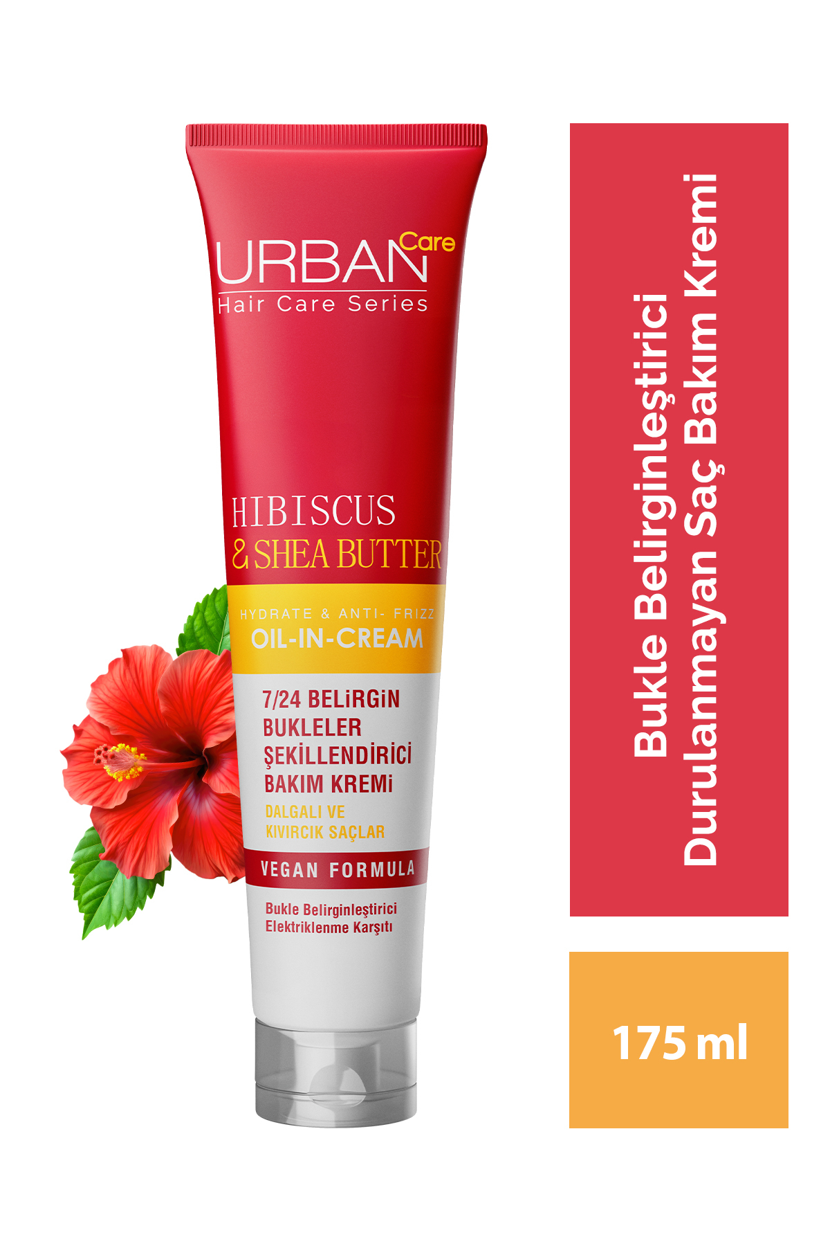 URBANCARE TWİSTED CURLS HİBİSCUS&SHEA BUTTER KREMİ 175ML-