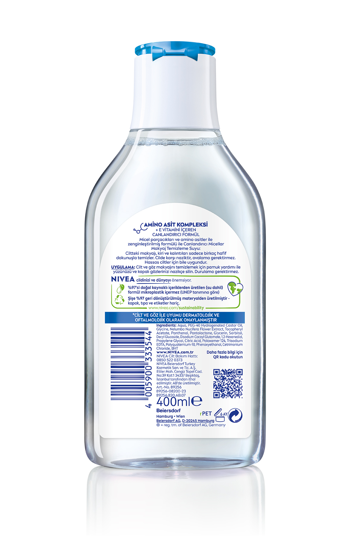 NIVEA 5IN1 MICELLAR MAKYAJ TEMİZLEME SUYU 400ML-