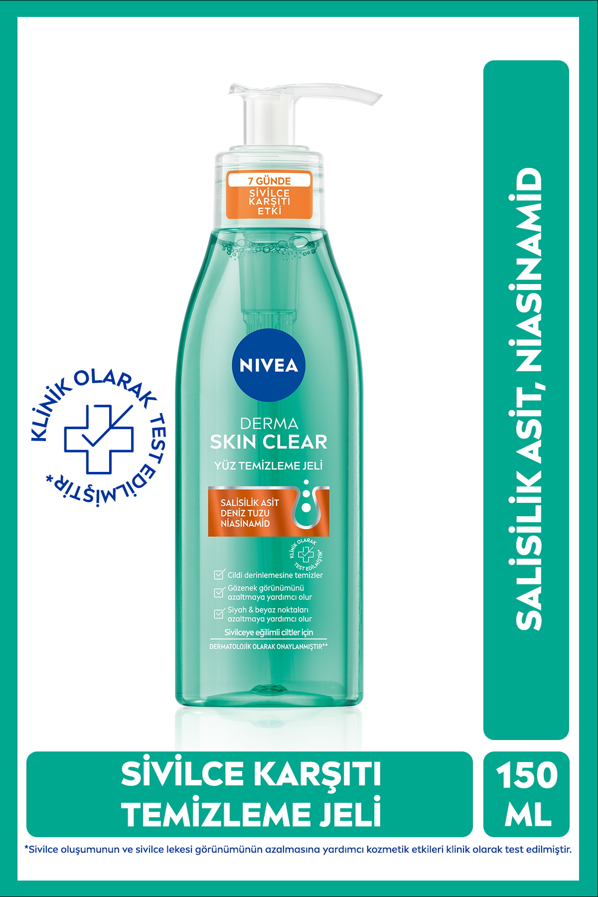 NIVEA DERMA SKIN CLEAR SİVİLCE KAR.YÜZ TEM.JELİ-