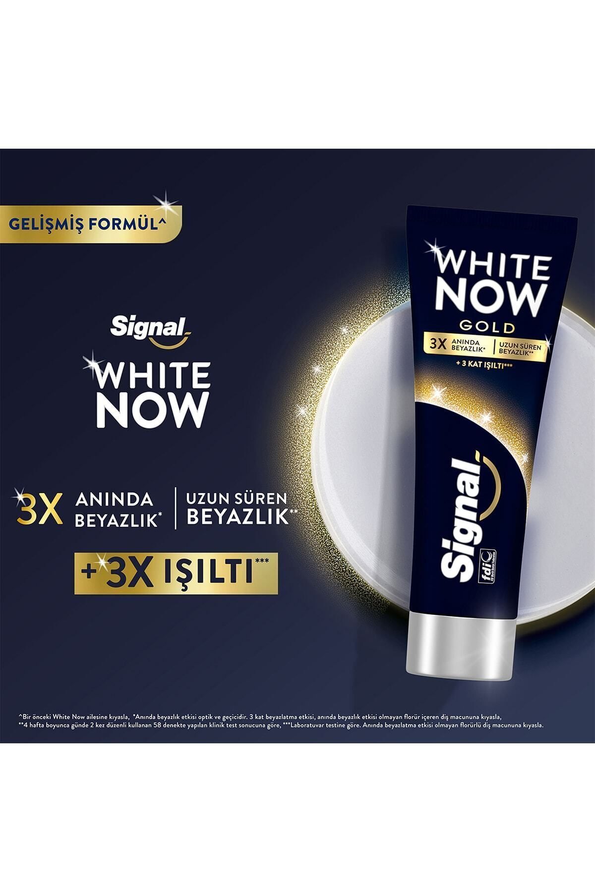 SİGNAL DİŞ MACUNU WHİTE NOW GOLD ANINDA 3 KAT BEYA-