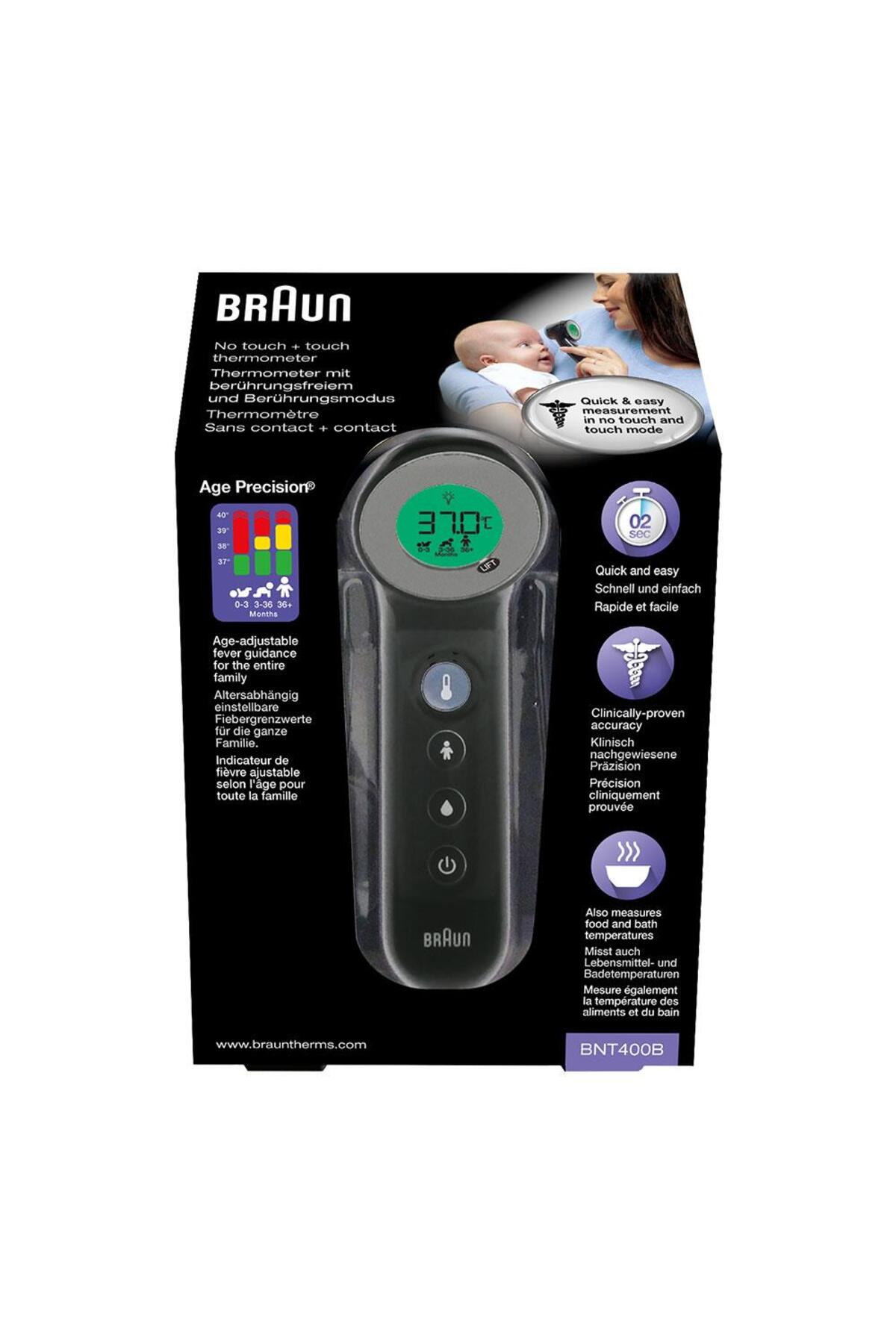 Braun Bnt400 Temassız Alından Ateş Ölçer Siyah-