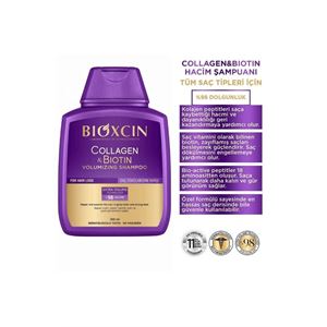 Bioxcin Collagen & Biotin Ekstra Hacim Şampuanı 3 x 300 ml 3 Al 2 Öde - Kolajen Biotin Ince Ve Seyrek Saçlar-