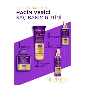 Bioxcin Collagen & Biotin Ekstra Hacim Şampuanı 3 x 300 ml 3 Al 2 Öde - Kolajen Biotin Ince Ve Seyrek Saçlar-
