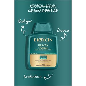Bioxcin Keratin & Argan Onarıcı Şampuan 300 Ml - Yıpranmış Ve Hasar Görmüş Saçlar 2 Li Avantaj Set-