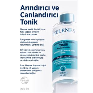 Celenes by Sweden Arındırıcı Ve Canlandırıcı Thermal Tonik 200 ml-