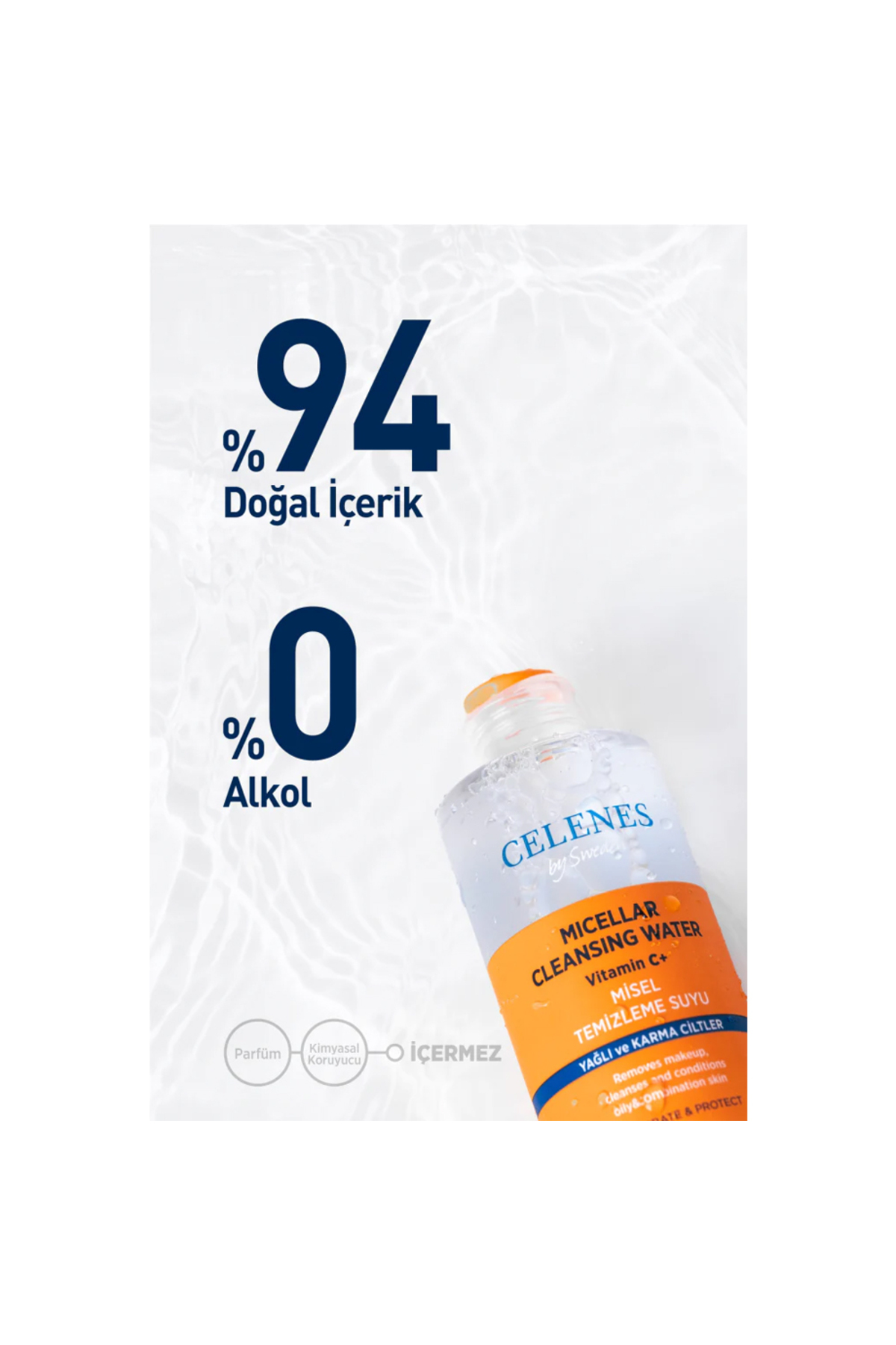 CELENES BY SWEDEN SEA BUCKTHORN TEMIZLEME SUYU 250ML YAGLI/KARMA-