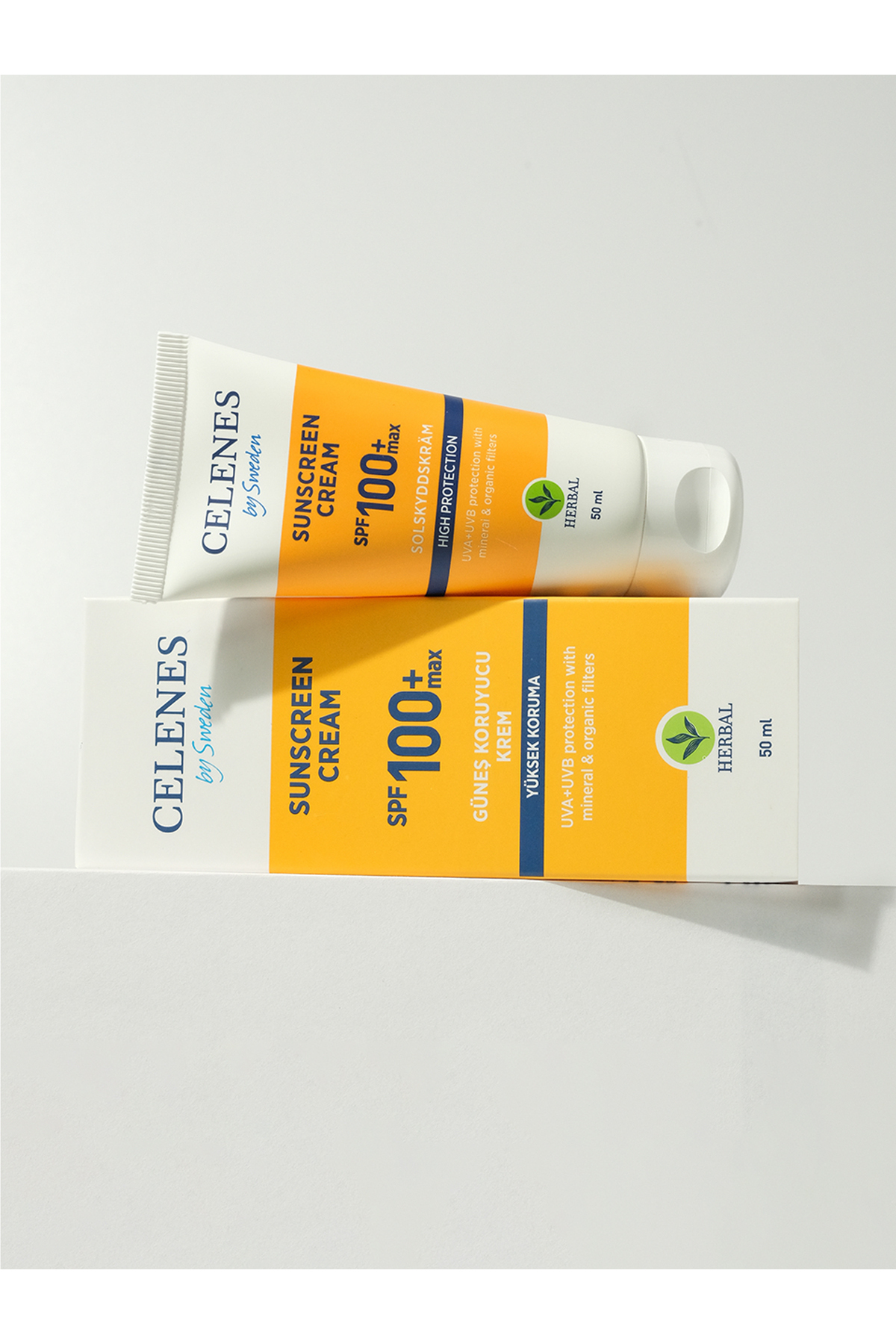 CELENES BY SWEDEN HERBAL GÜNEŞ KORUMA KREMİ 100 MAX SPF 50ML / TÜM CİLT TİPLERİ-