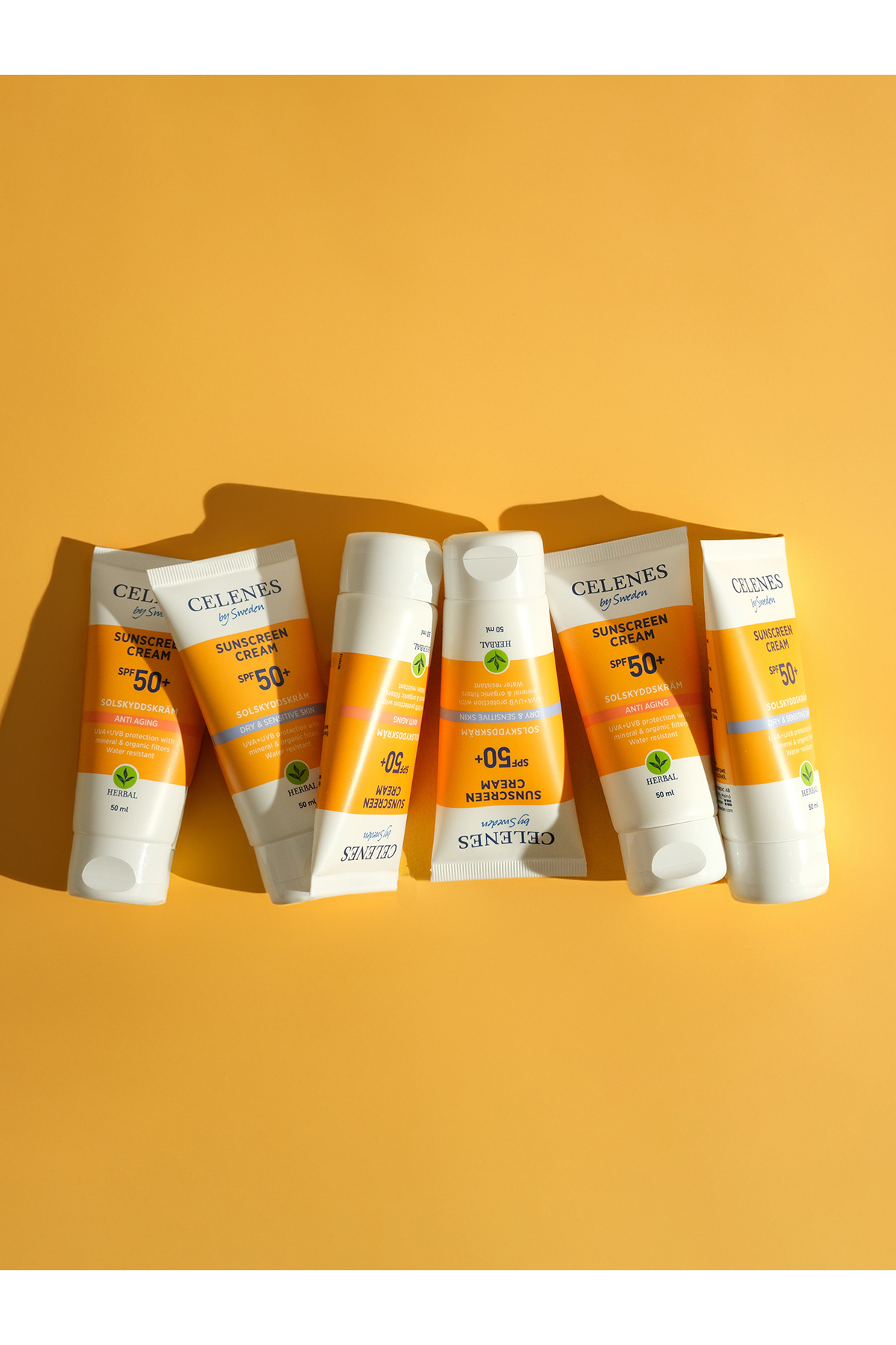 Celenes by Sweden Herbal Güneş Kremi Kuru Ve Hassas Ciltler 50+ Spf 50 Ml-