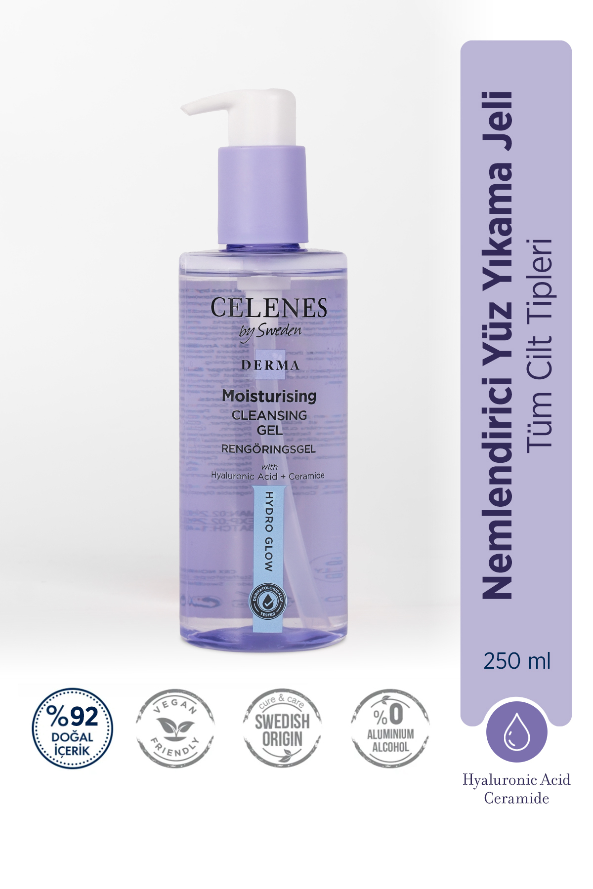 Celenes Derma Hydro Boost Cleansing Gel 250ml-