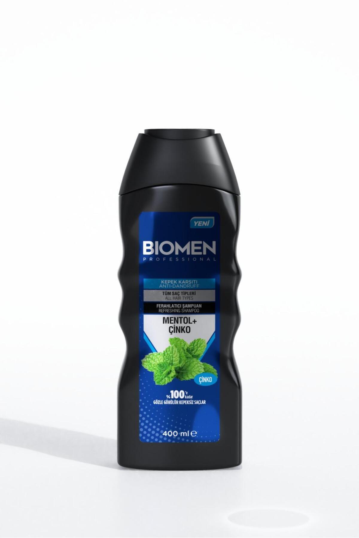 Biomen Mentol&Çinko Kepek Karşıtı Ferahlatıcı Şampuan 400 ml-