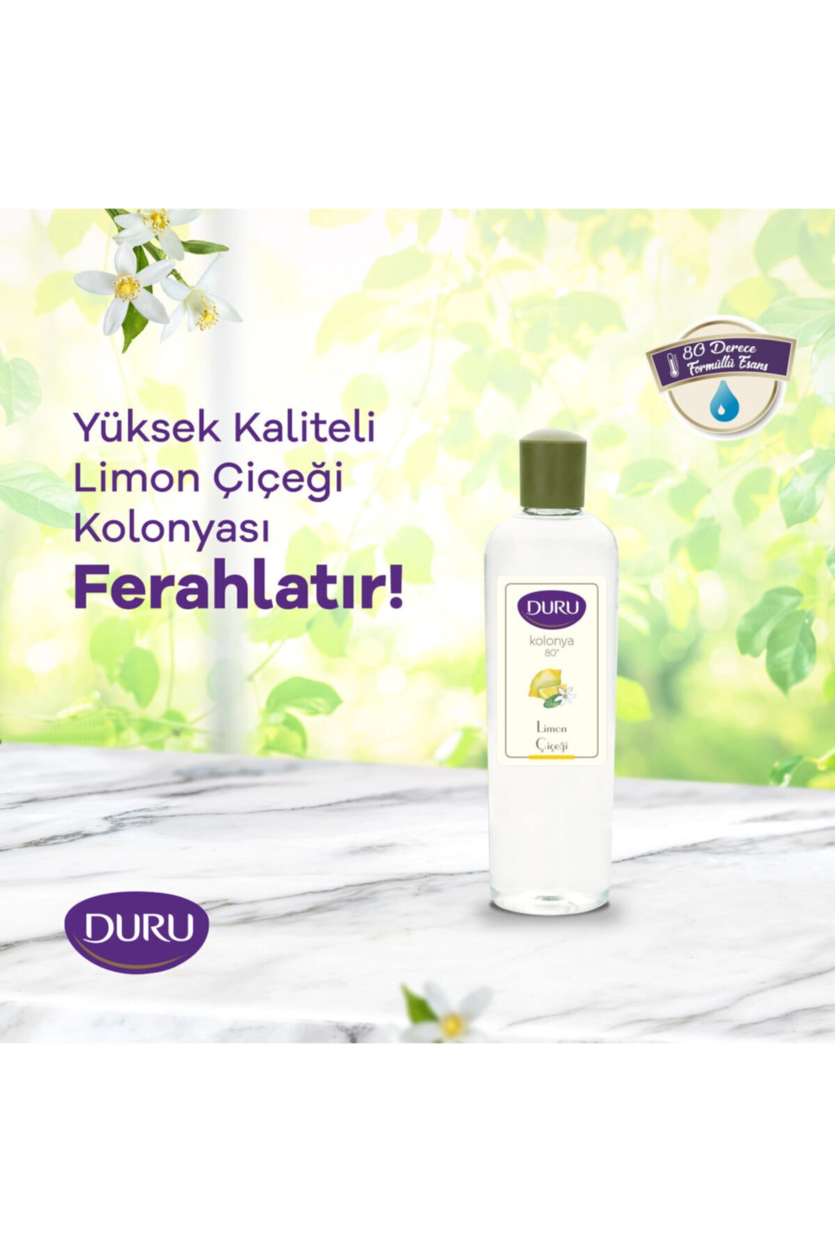 DURU LİMON KOLONYA PET ŞİŞE 200 ML DURU-