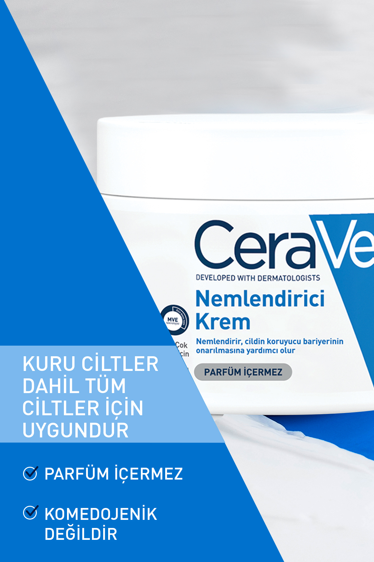 CEREVAKURU CİLTLR SERAMİD-HYALÜRONİK YÜZVÜCT 340GR-