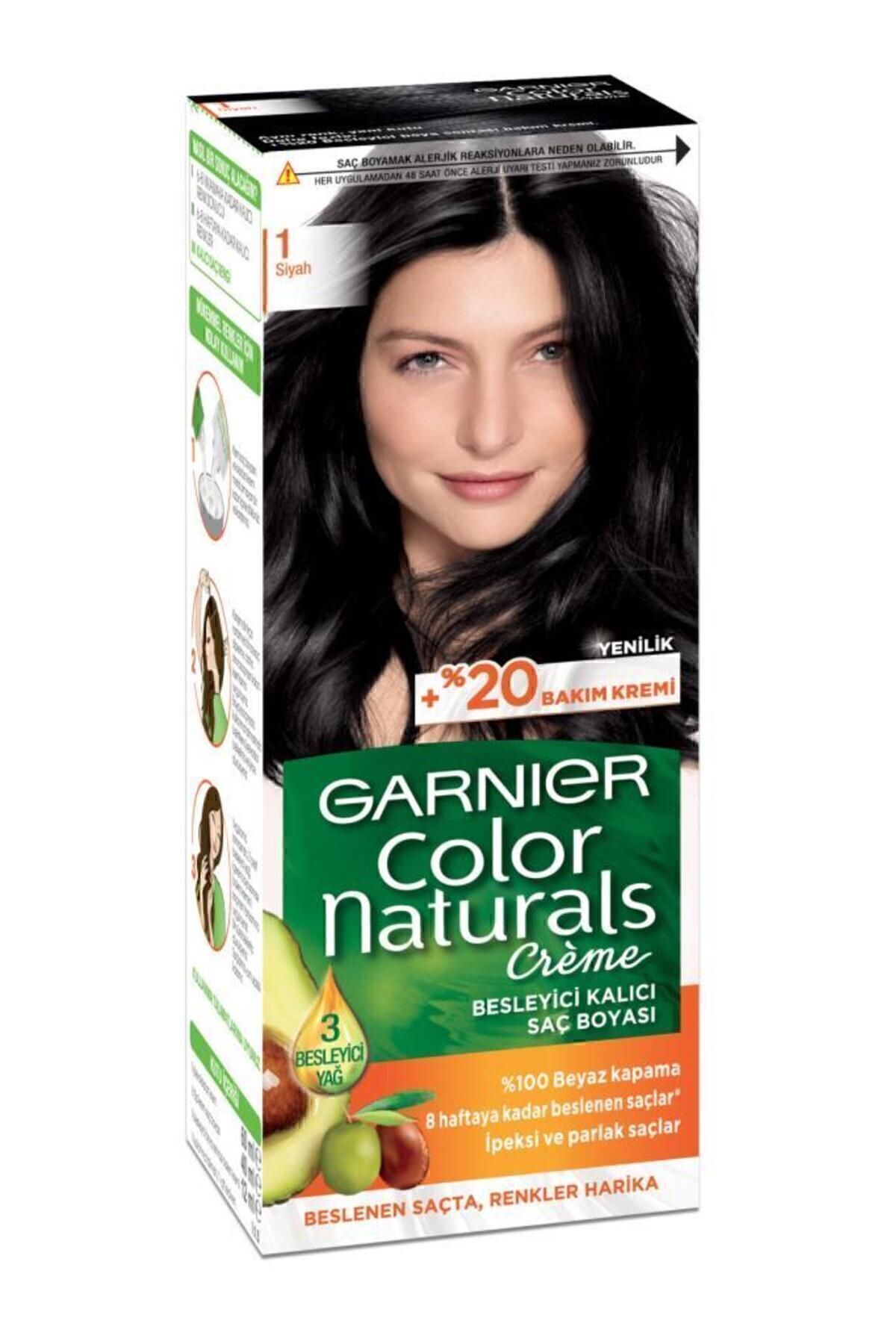 GARNİER SAÇ BOYASI - COLOR NATURALS 1 SİYAH-