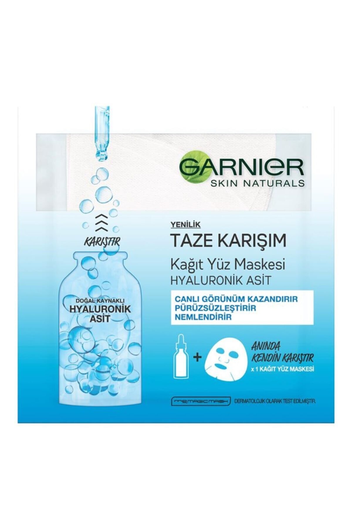 GARNİER TAZE KARIŞIM HYALURONİK ASİT TEK KULLANIML-