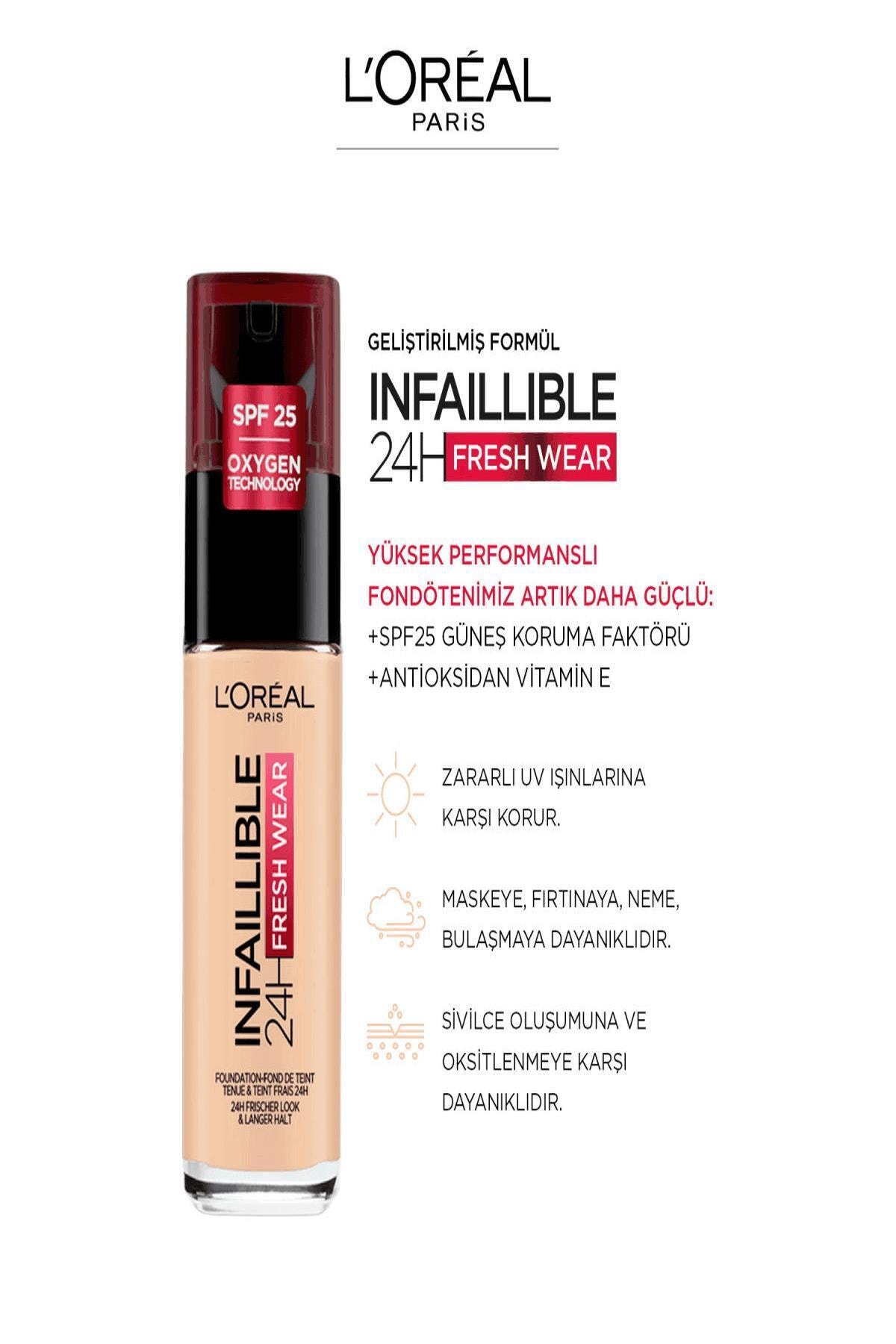 INFAİLLİBLE 24H FRESH WEAR FONDÖTEN NO: 125NATURAL-