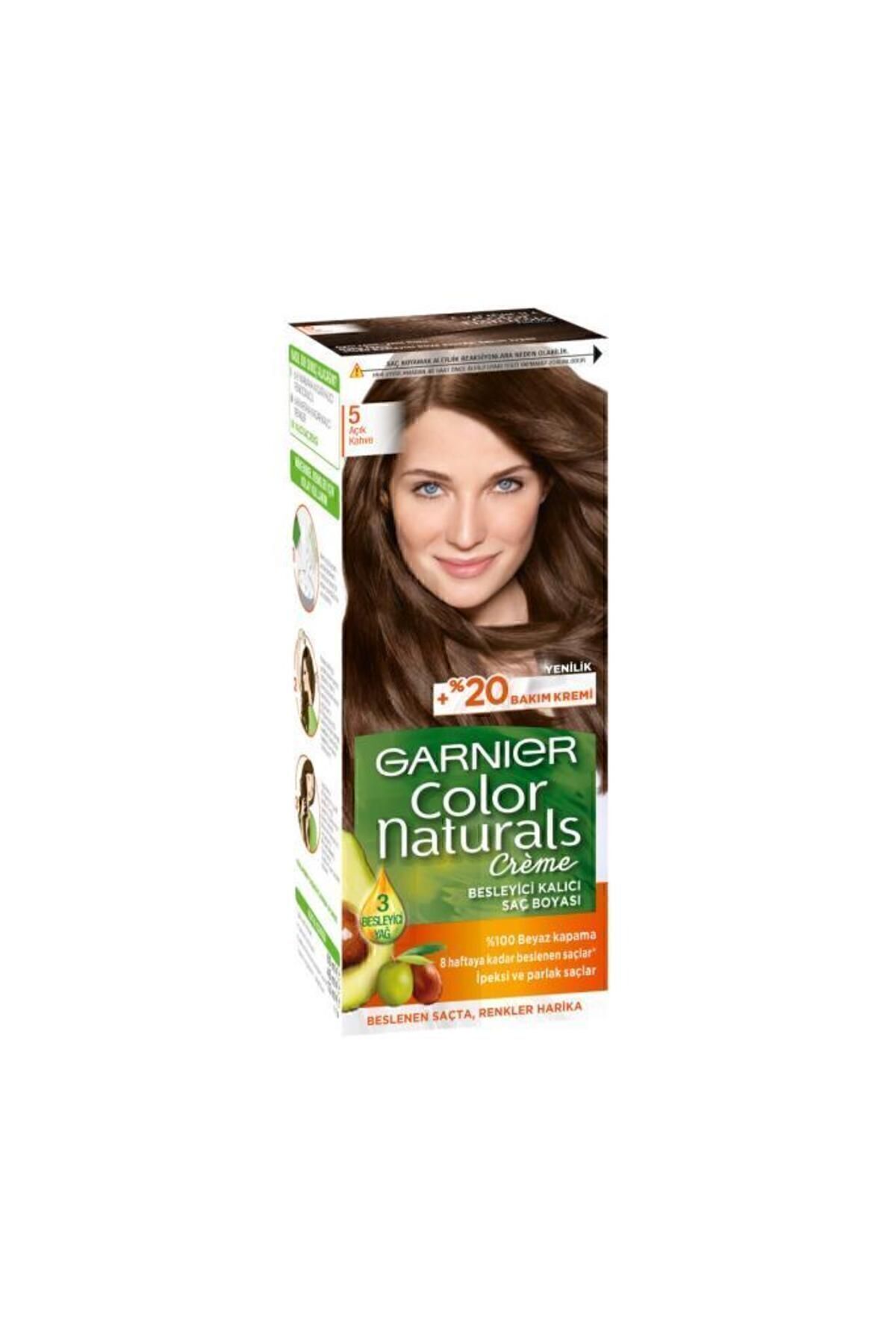 GARNİER COLOR NATURALS KREM SAÇ BOYASI 5 AÇIKKAHVE-