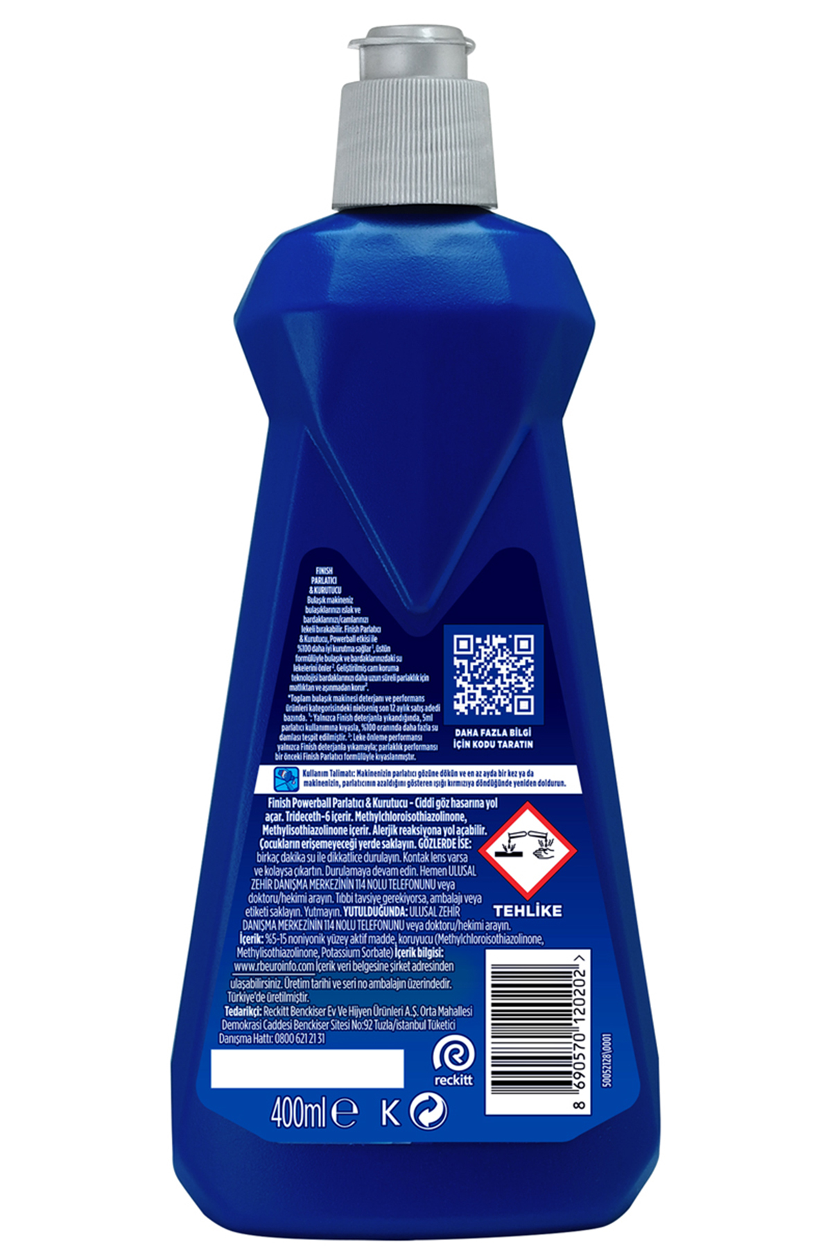 FİNİSH BULAŞIK MAKİNESİ PARLATICISI 400 ML LİMON-