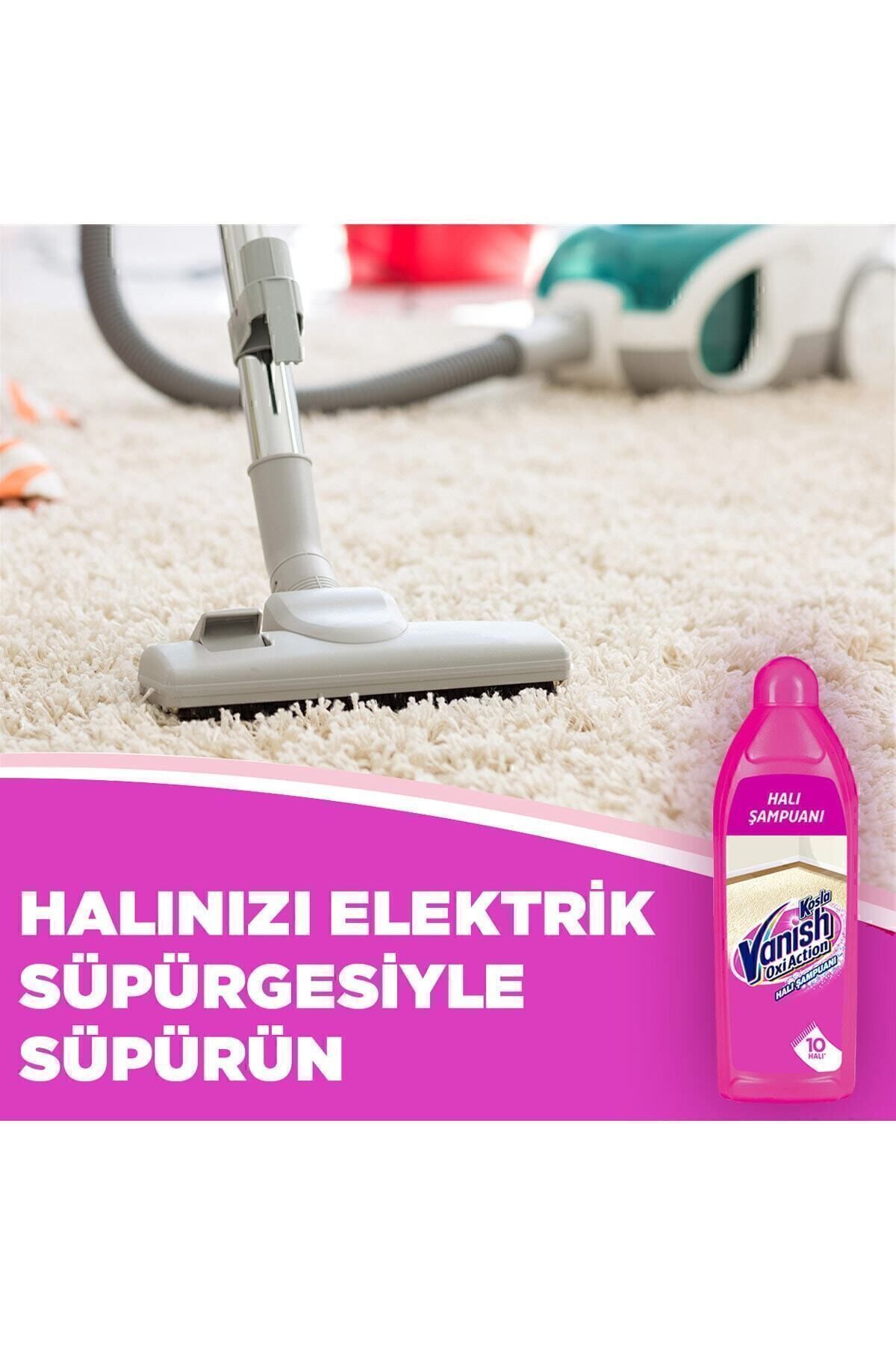 VANİSH KOSLA HALI ŞAMPUANI MAKİNEDE YIKAMA 2X850-