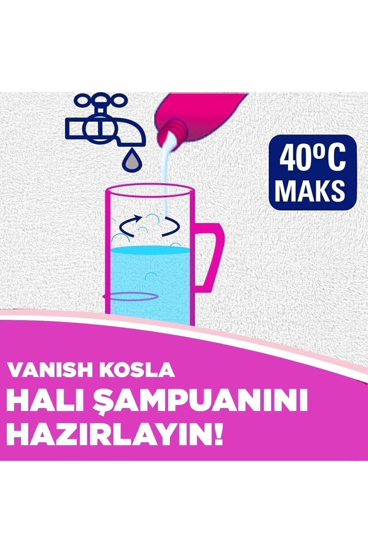 VANİSH KOSLA HALI ŞAMPUANI MAKİNEDE YIKAMA 2X850-