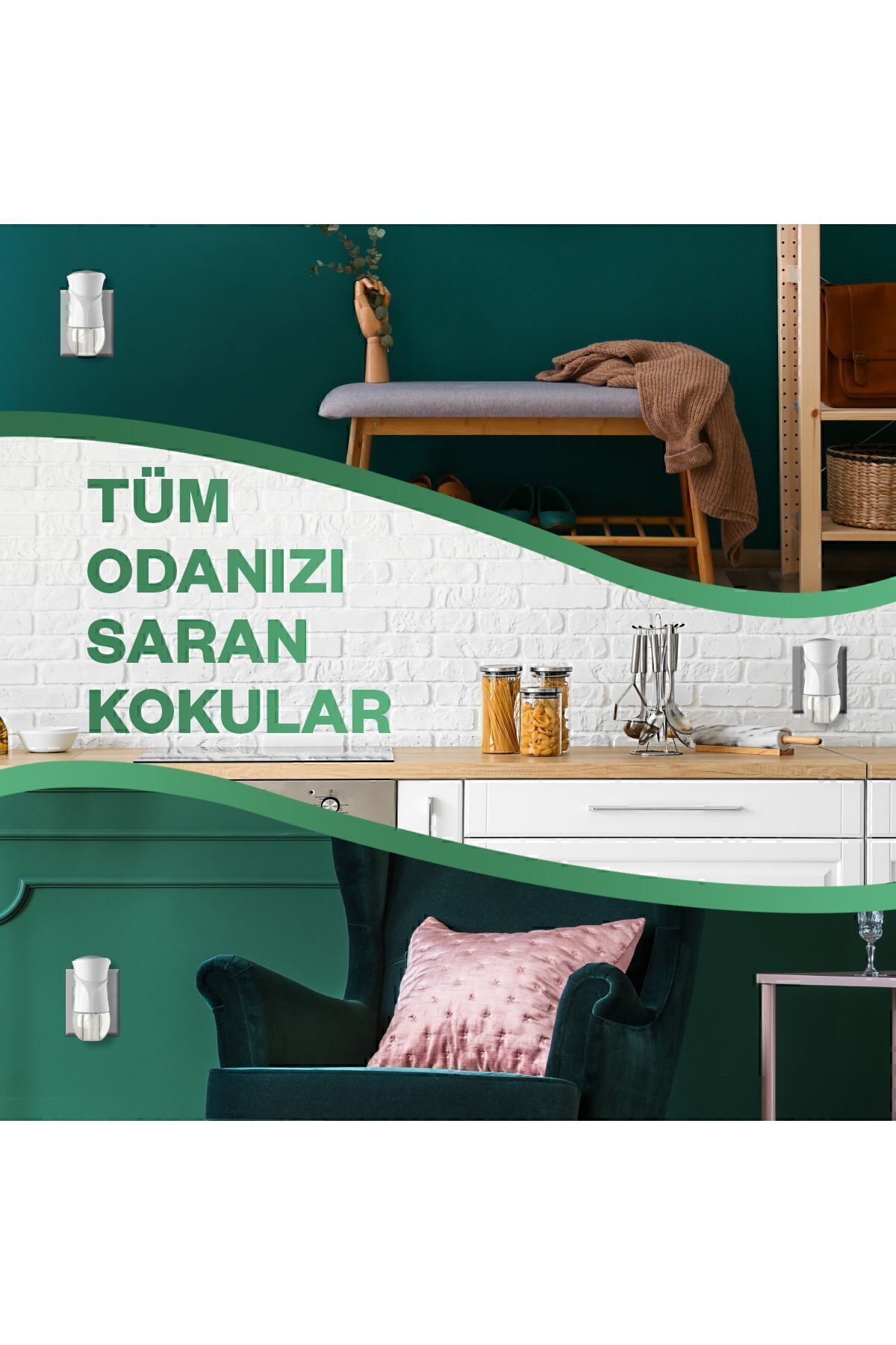 AİRWİCK ELEKTRİKLİ ODA KOKUSU YEDEK BAHAR ÇİÇEKLER-