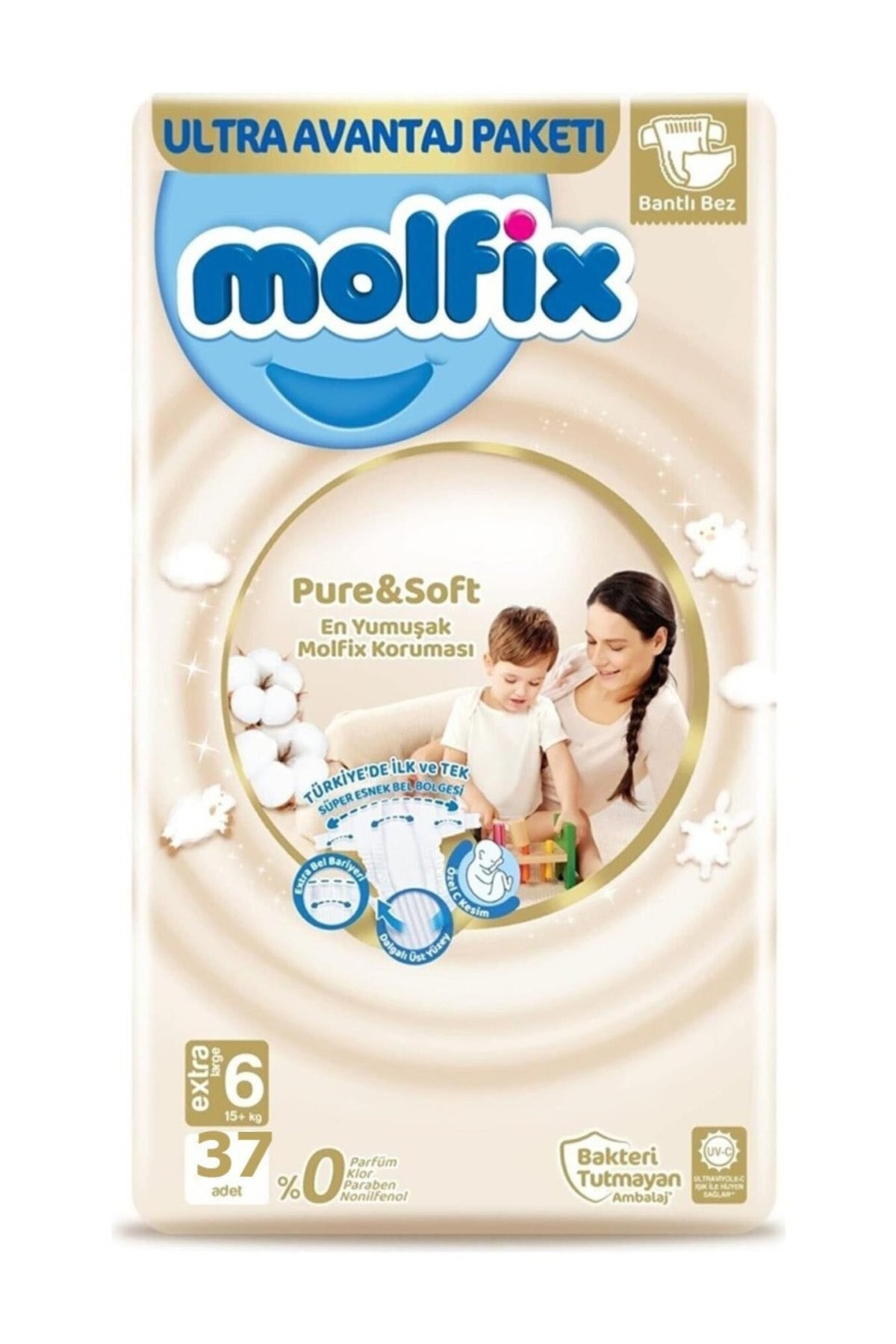 MOLFİX P&S E.LARGE 6 BEDEN 37 ADET-