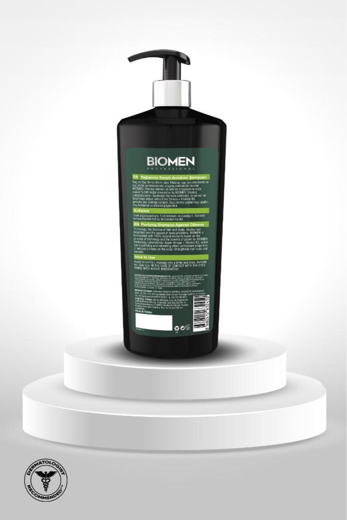 BİOMEN PROFESSİONL ELMA SİRKESİ&VİTAMİN B3 ŞAMPUAN 1000ML-