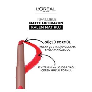 LOREAL PARİS INFAİLLİBLE MATTE LİP CRAYON KALEM RUJ 110-