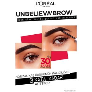 LOREAL PARİS UNBELİEVA BROW UZUN SÜRE KALICI ŞEFFAF KAŞ MASKARASI-