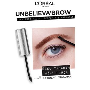 LOREAL PARİS UNBELİEVA BROW UZUN SÜRE KALICI ŞEFFAF KAŞ MASKARASI-