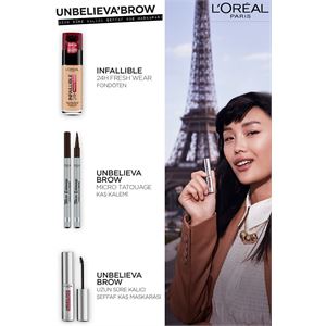 LOREAL PARİS UNBELİEVA BROW UZUN SÜRE KALICI ŞEFFAF KAŞ MASKARASI-