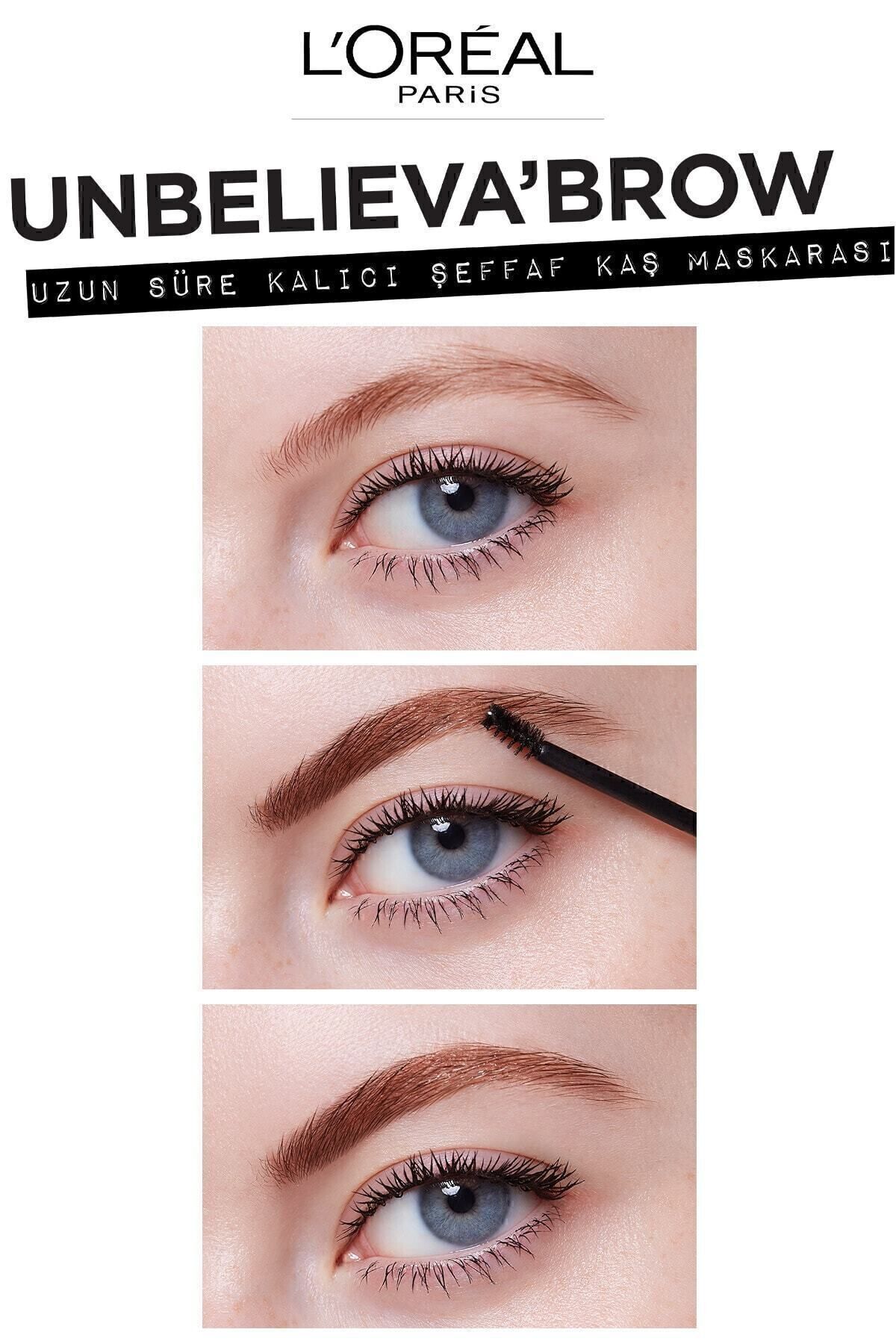 LOREAL PARİS UNBELİEVA BROW UZUN SÜRE KALICI ŞEFFAF KAŞ MASKARASI-