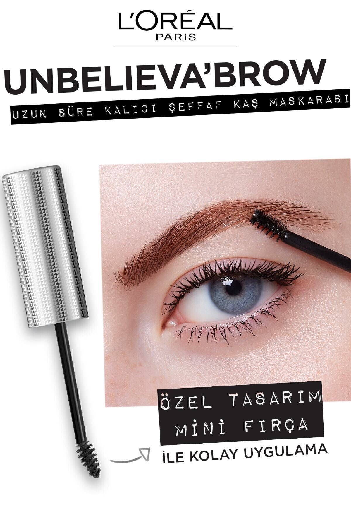 LOREAL PARİS UNBELİEVA BROW UZUN SÜRE KALICI ŞEFFAF KAŞ MASKARASI-