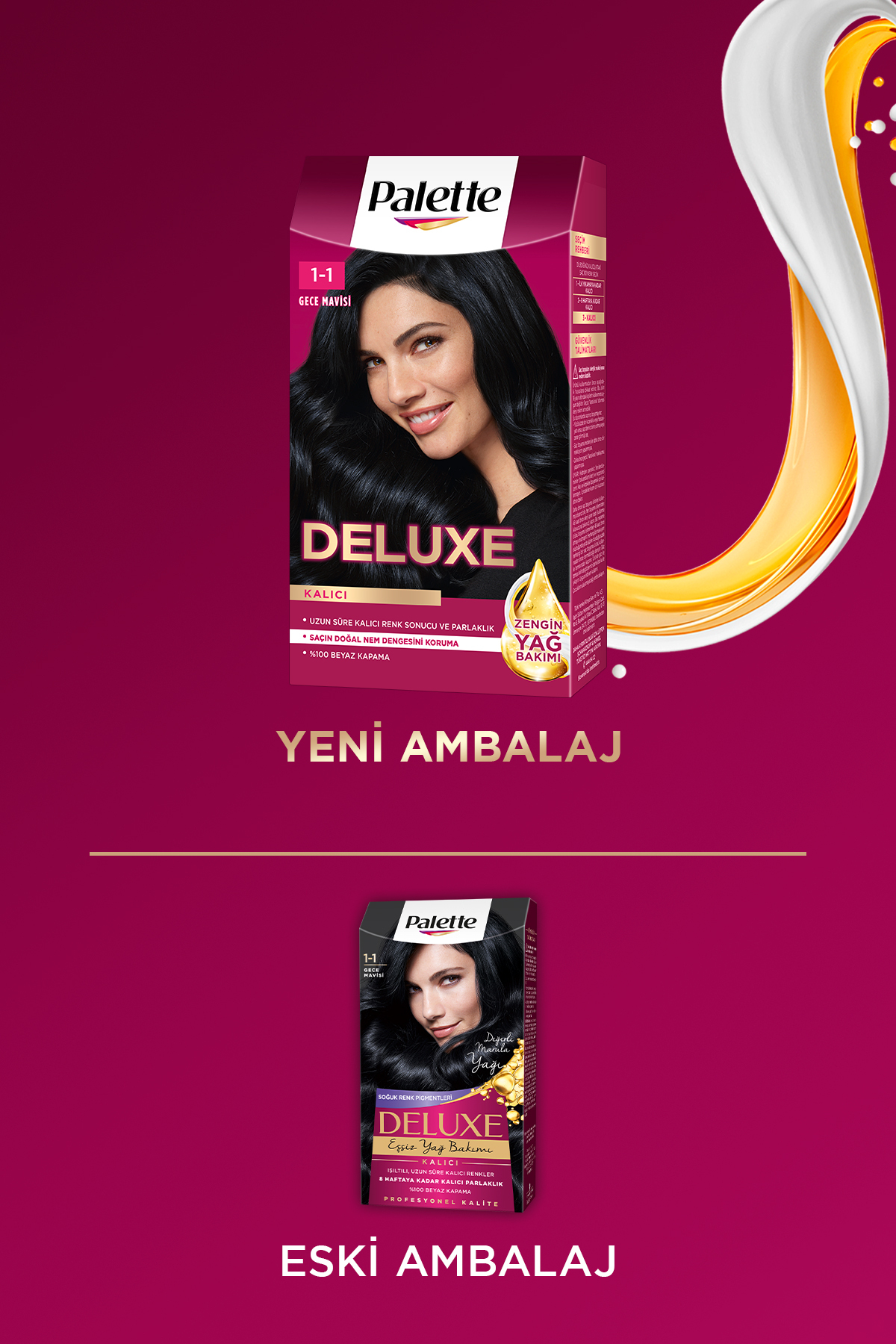 PALETTE DELUXE SAÇ BOYASI 1-1 GECE MAVİSİ  SAÇ BOYASI-