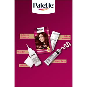 PALETTE DELUXE 5-889 ŞARAP KIZILI  SAÇ BOYASI-