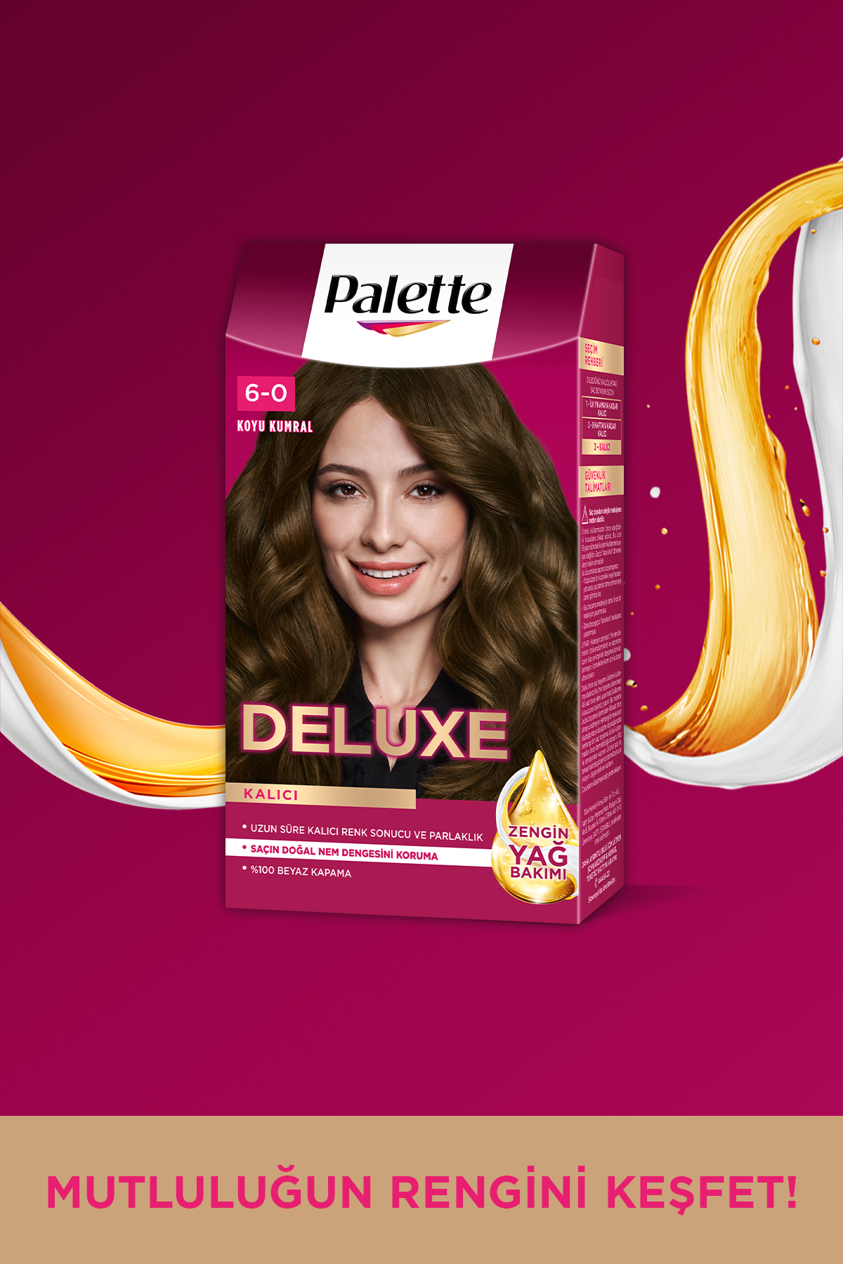 PALETTE DELUXE 6-0 KOYU KUMRAL SAÇ BOYASI-
