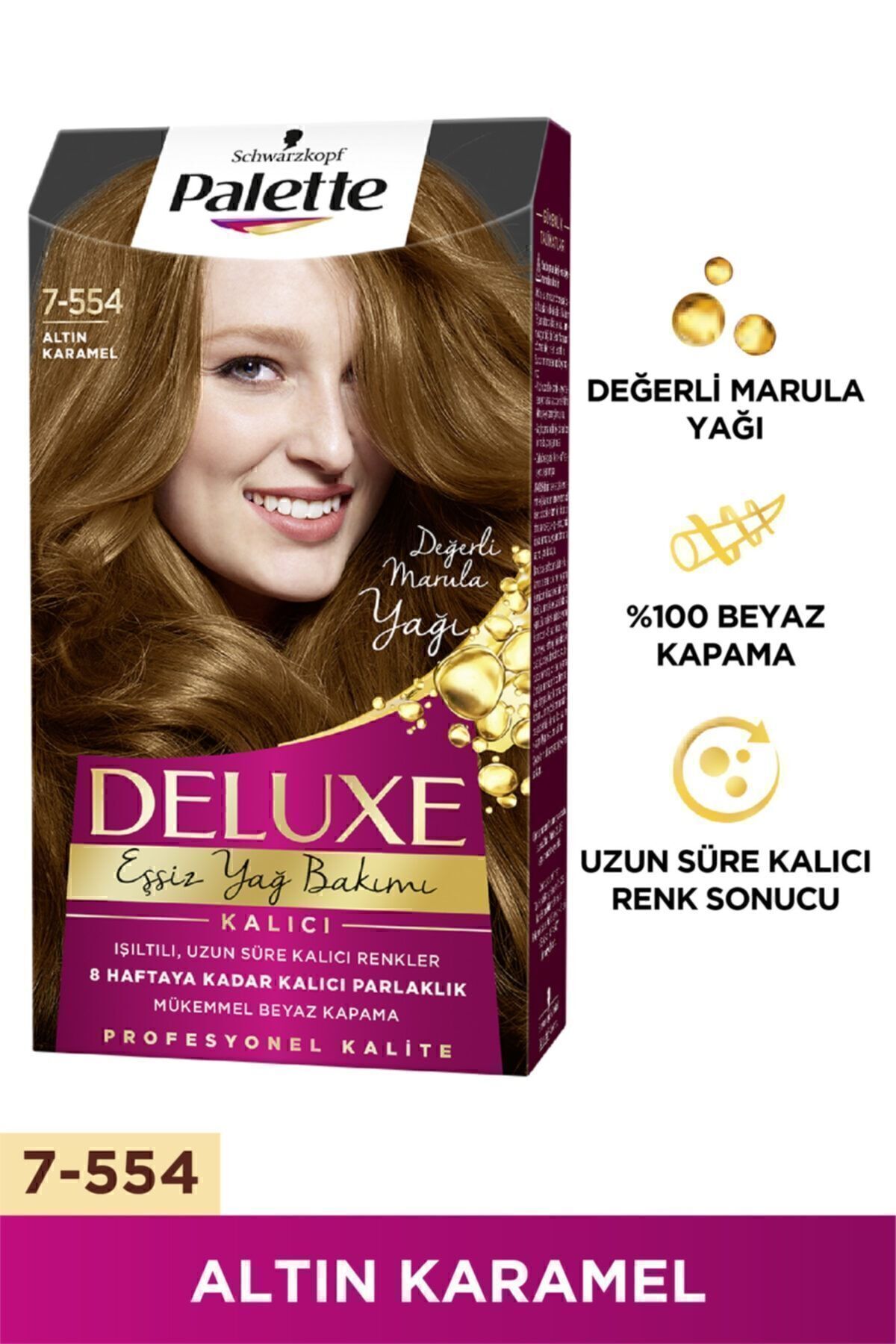 Palette Deluxe 7-554 Altın Karamel-