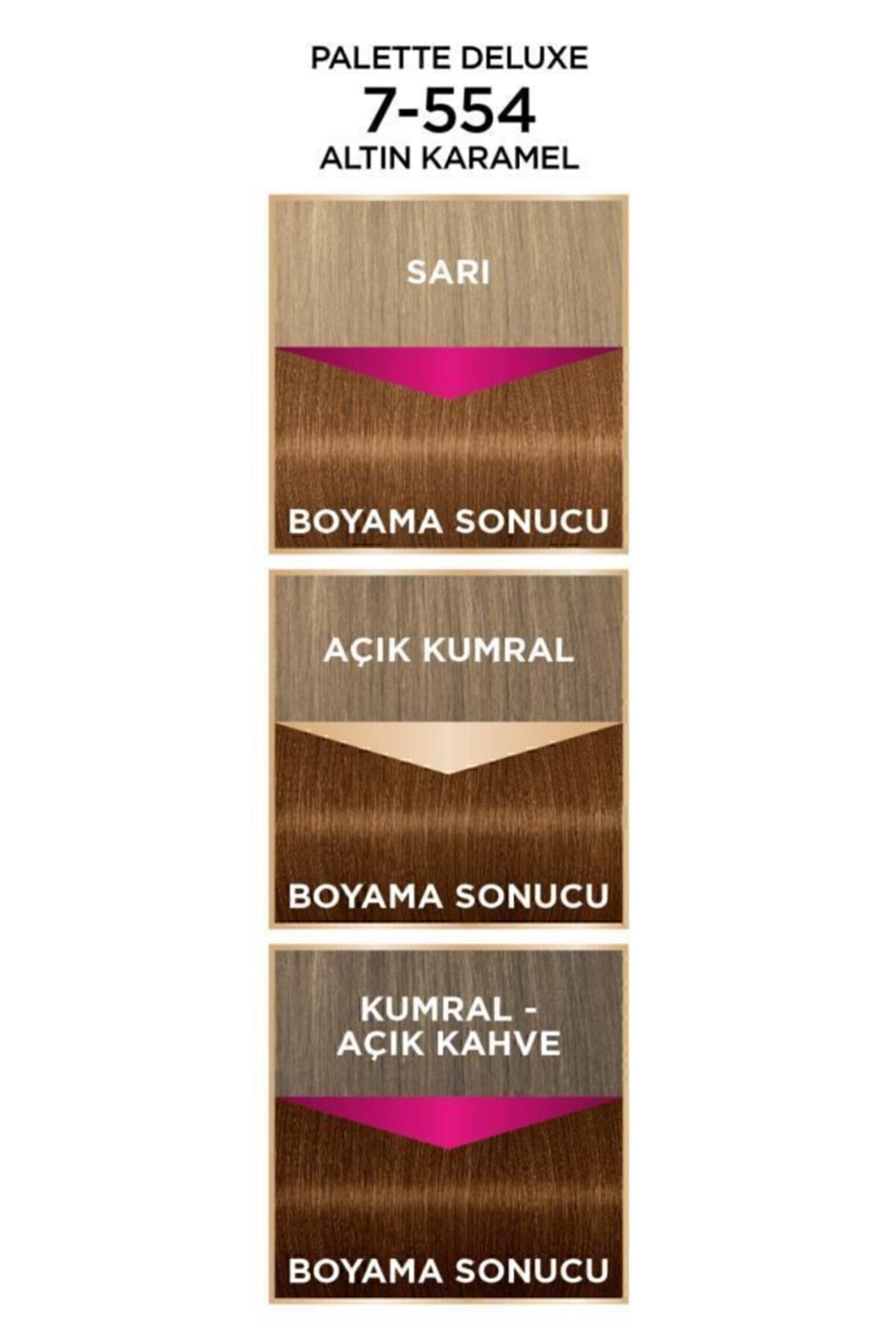 Palette Deluxe 7-554 Altın Karamel-