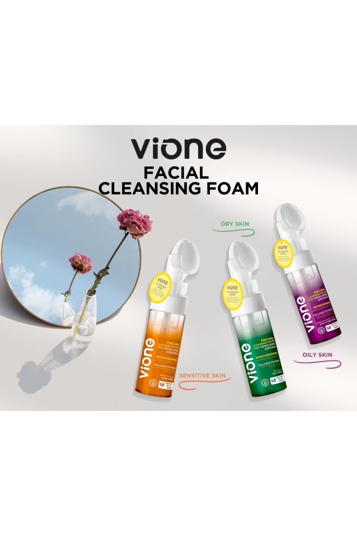 Vione Yüz Temizleme Köpüğü Fırçalı-