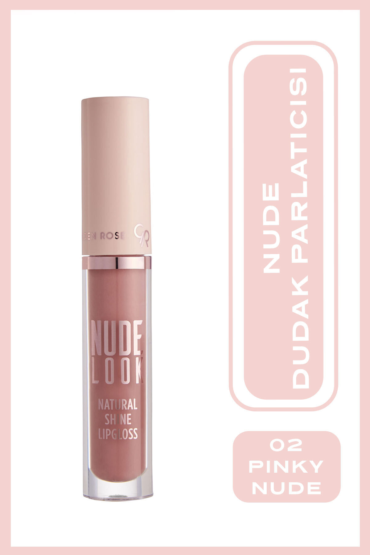 Golden Rose Doğal Işıltılı Dudak Parlatıcısı no:02-