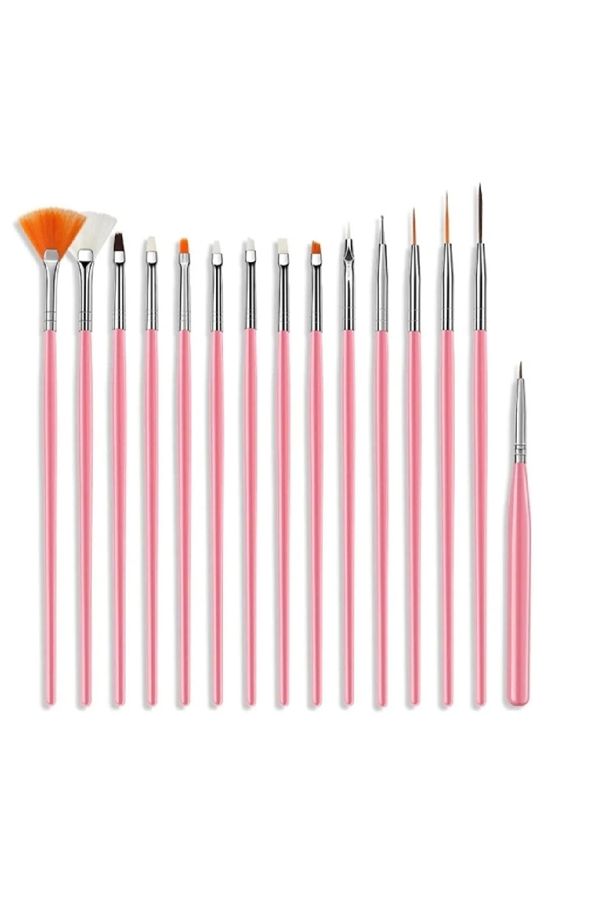 Nascita Pembe Tırnak Fırça Seti 15 Li-