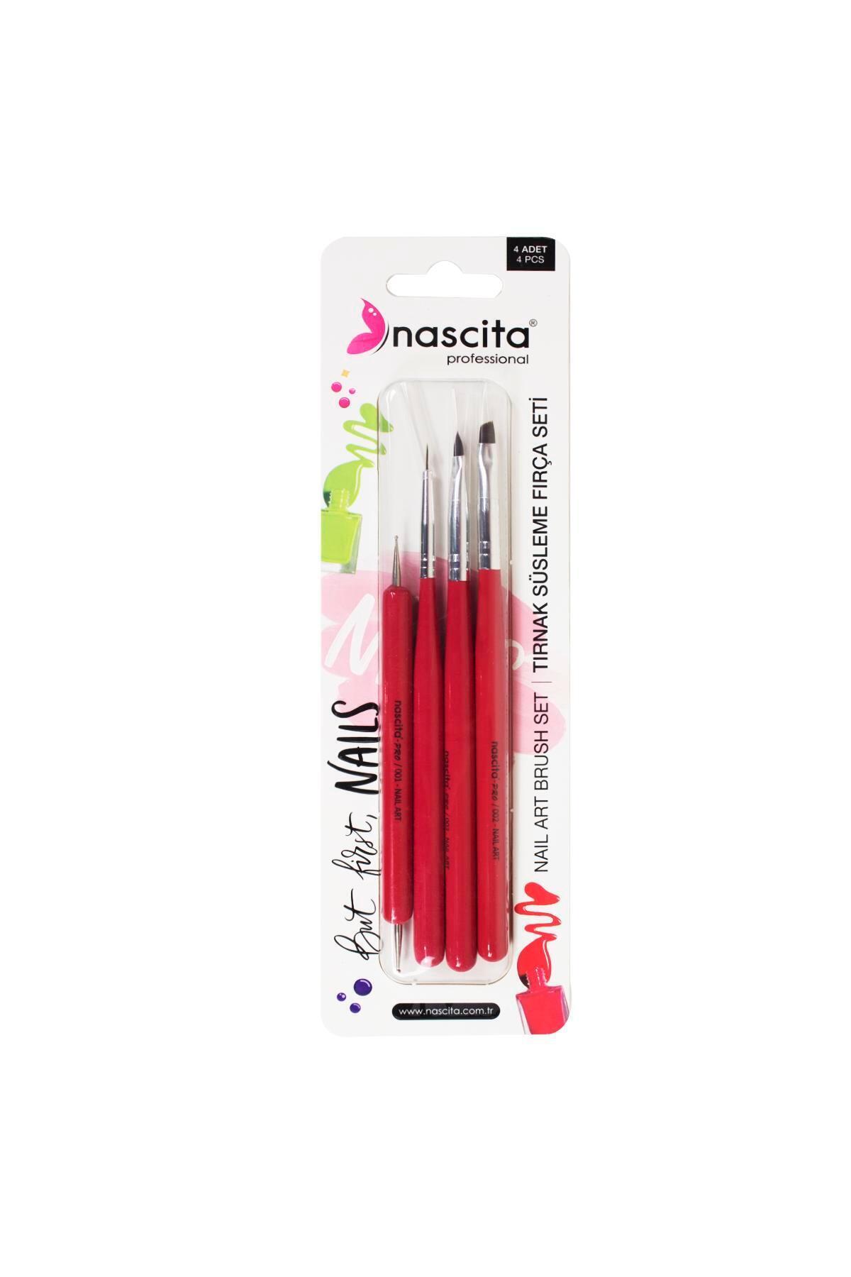 Nascita Nail Art Tırnak Süsleme Fırça Seti 4lü-