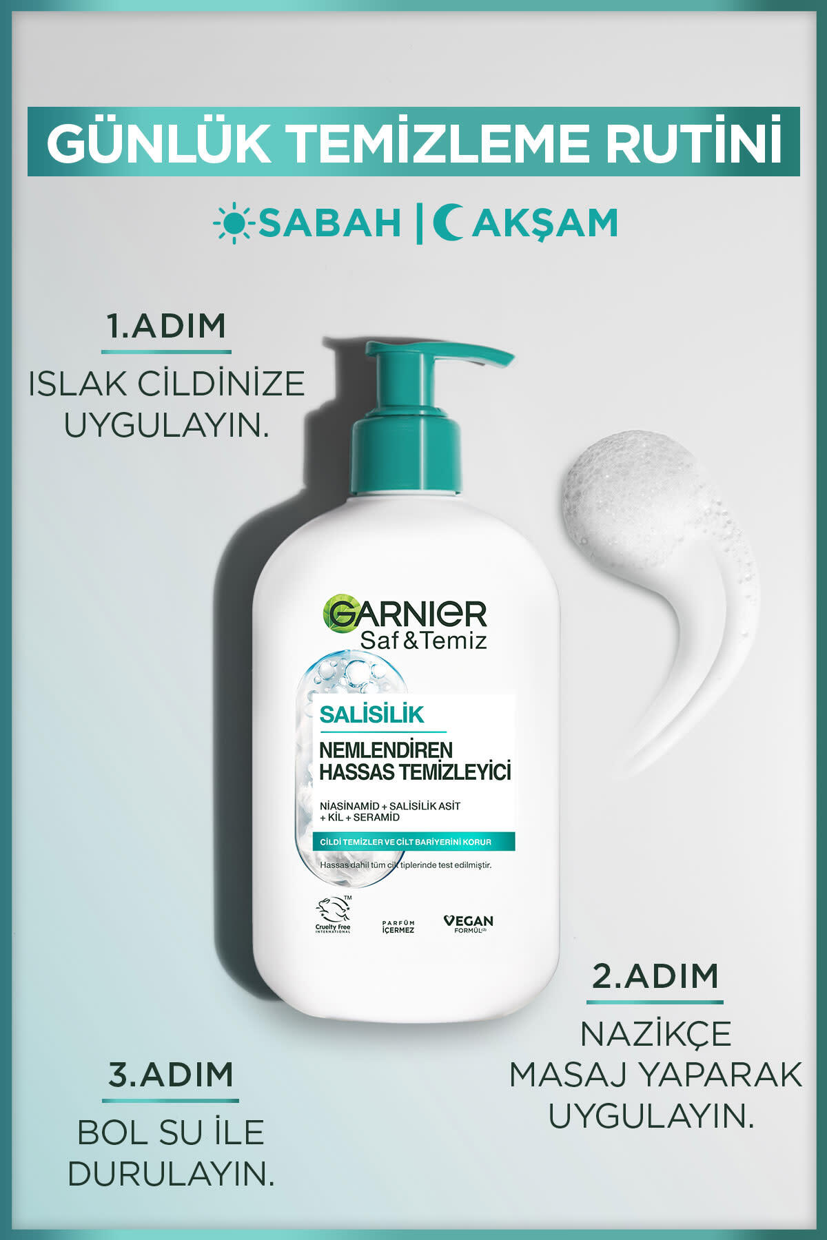 Garnier Saf& Temiz Nemlendiren Temizleyici 250ml-