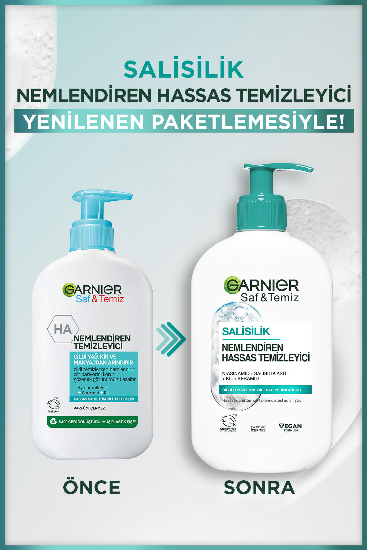 Garnier Saf& Temiz Nemlendiren Temizleyici 250ml-